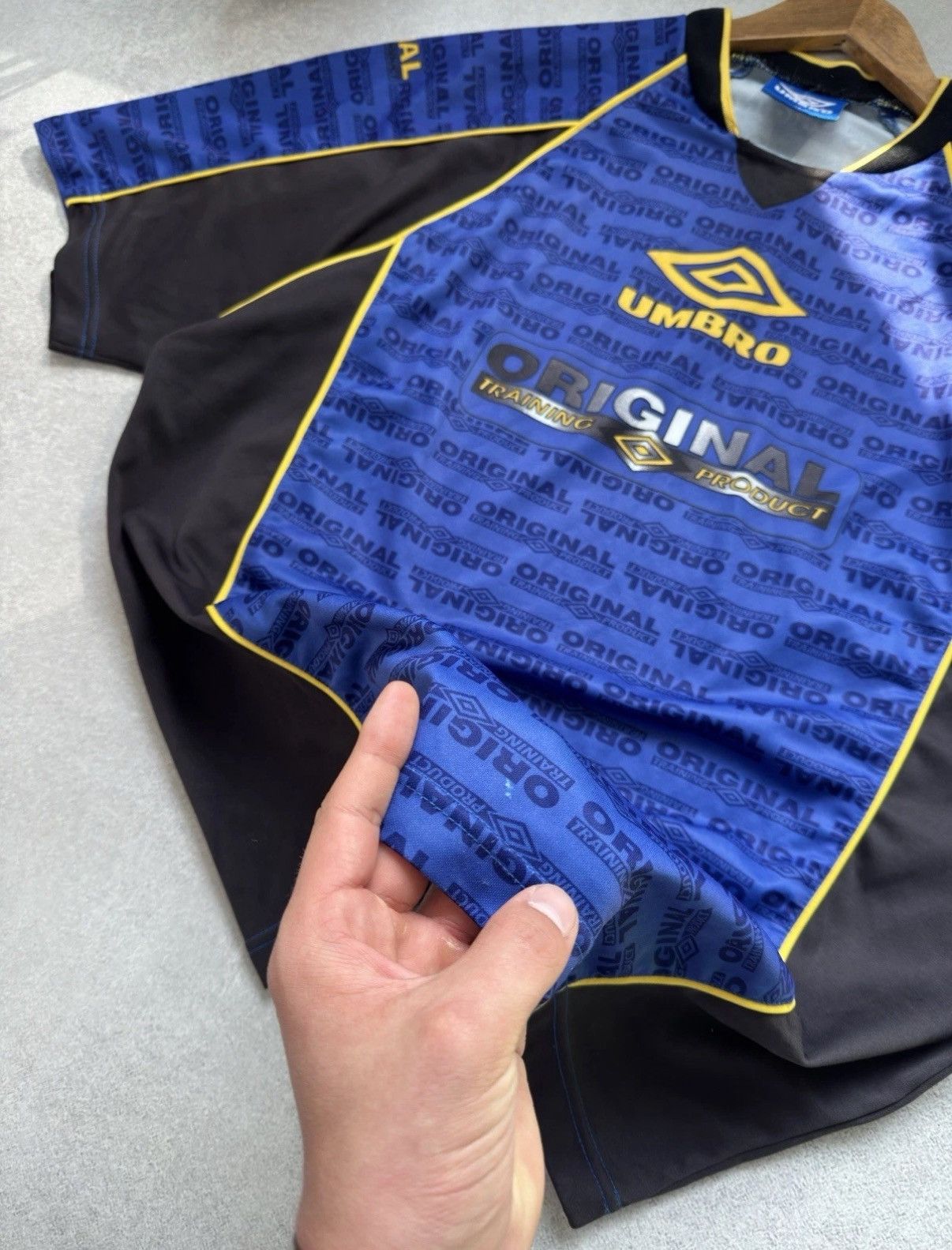 Umbro Umbro Pro Training Vintage Jersey Monogram T Shirt Blue Size US XL / EU 56 / 4 - 6 Thumbnail