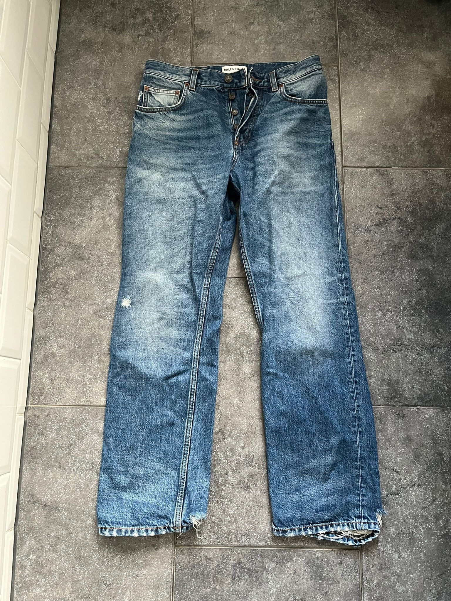 Balenciaga Balenciaga Distressed Denim Size US 30 / EU 46 - 1 Thumbnail
