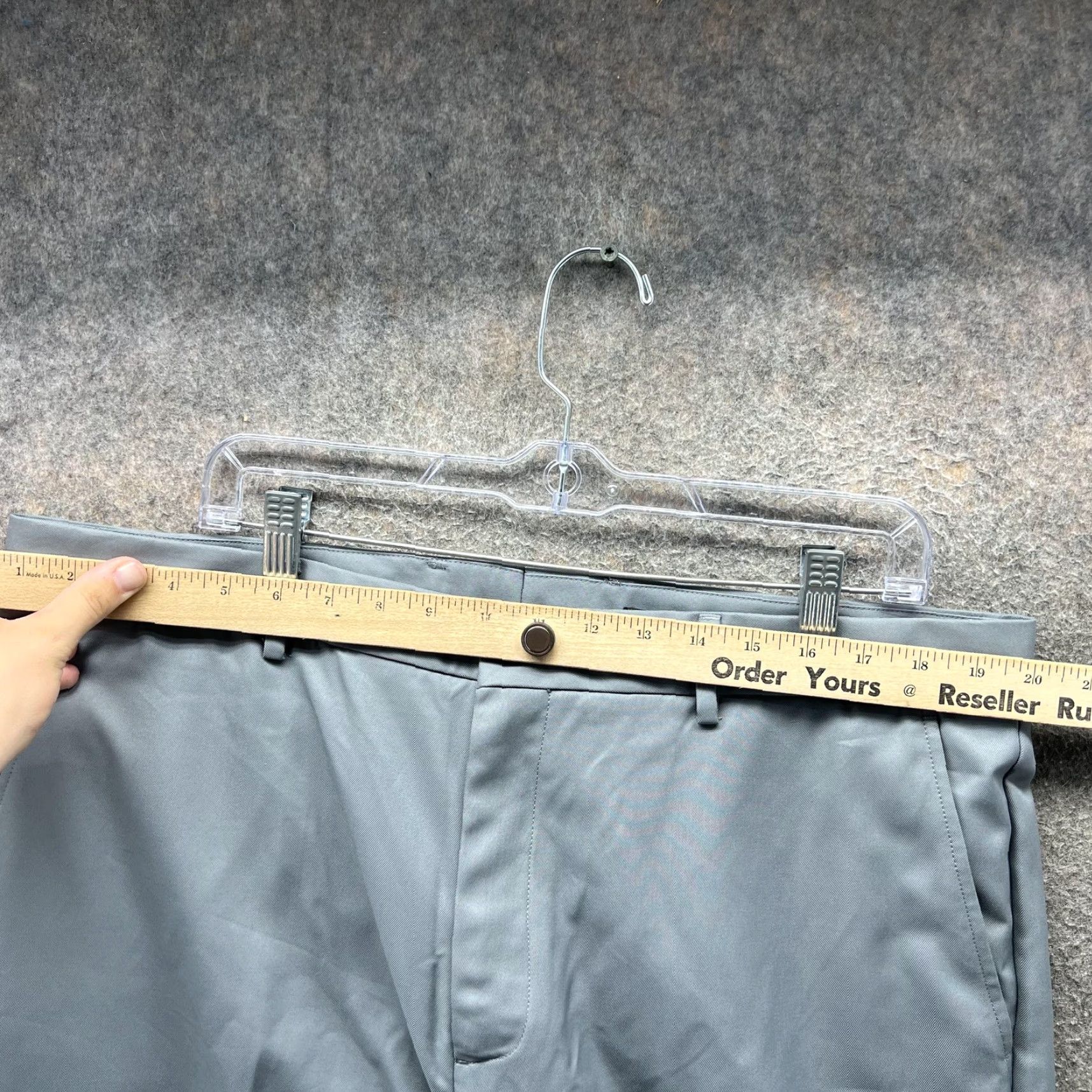 Vintage Greg Norman Pants Mens 38x32 Gray Dress Flat Front Polyester Golf Performance Pants Mens 38 Gray Size US 38 / EU 54 - 5 Thumbnail