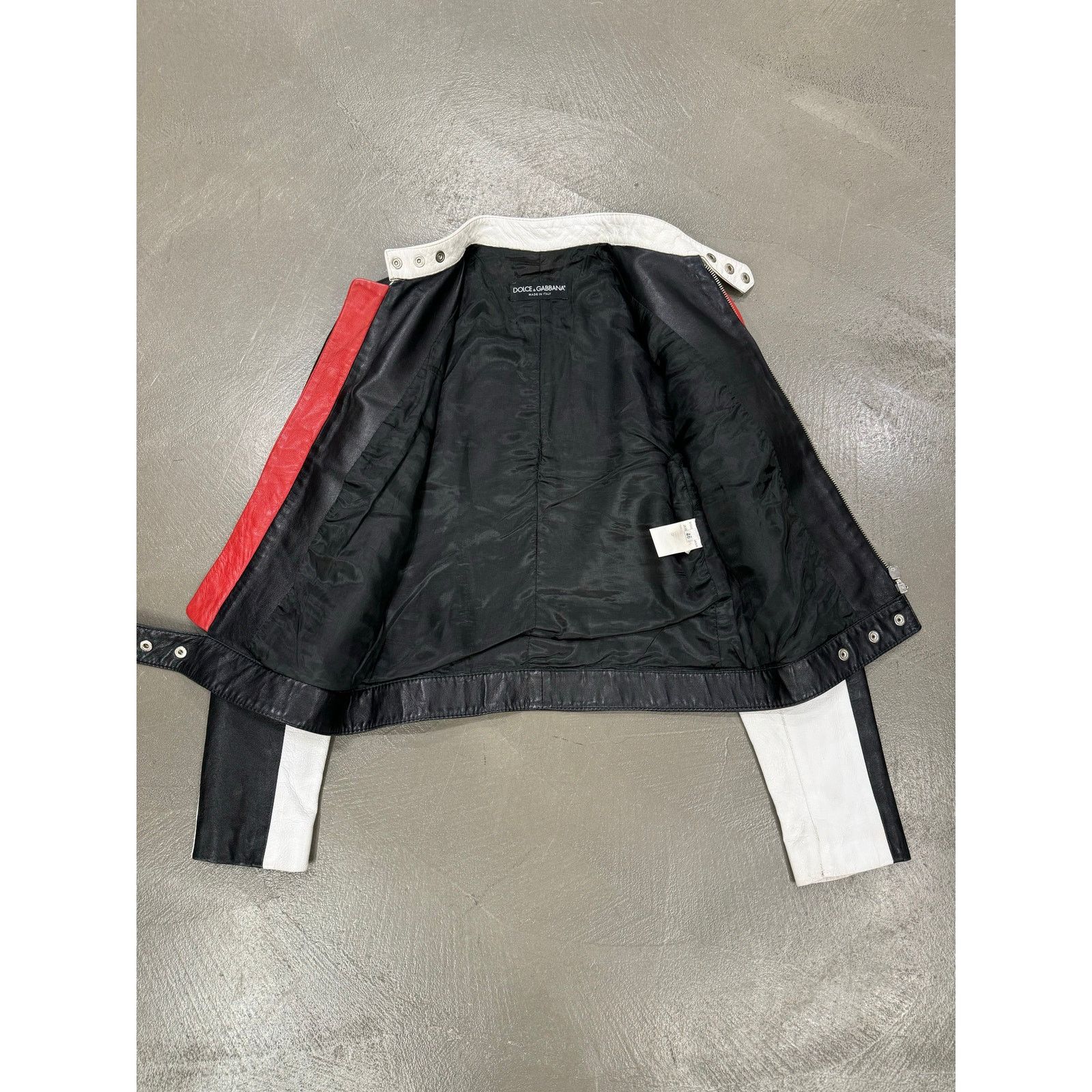 Dolce & Gabbana S/S 2001 Dolce & Gabbana biker leather jacket Size M / US 6-8 / IT 42-44 - 8 Thumbnail