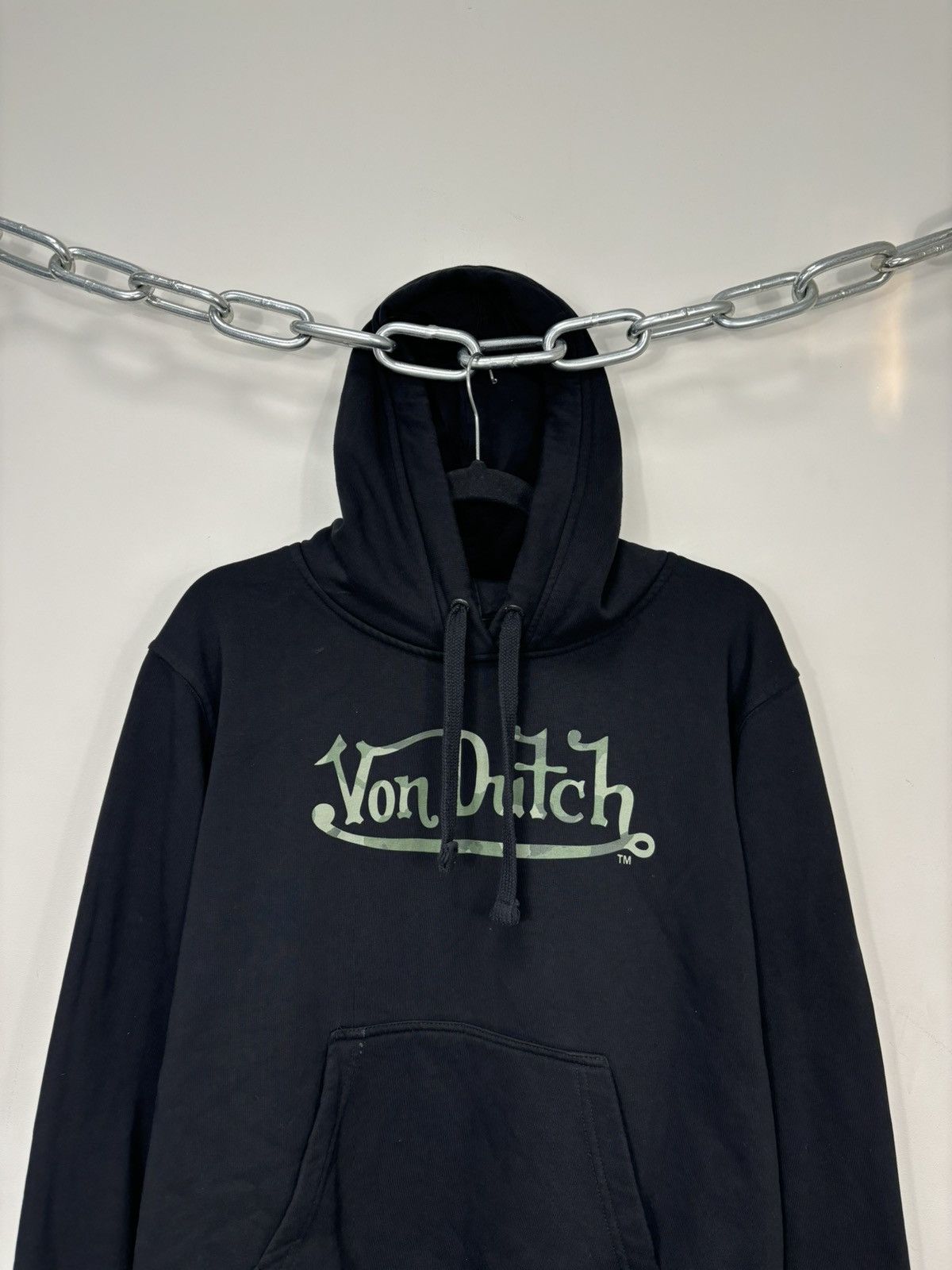 Vintage Von Dutch Big Logo Y2K Black Hype Hoodie Size US S / EU 44-46 / 1 - 2 Thumbnail
