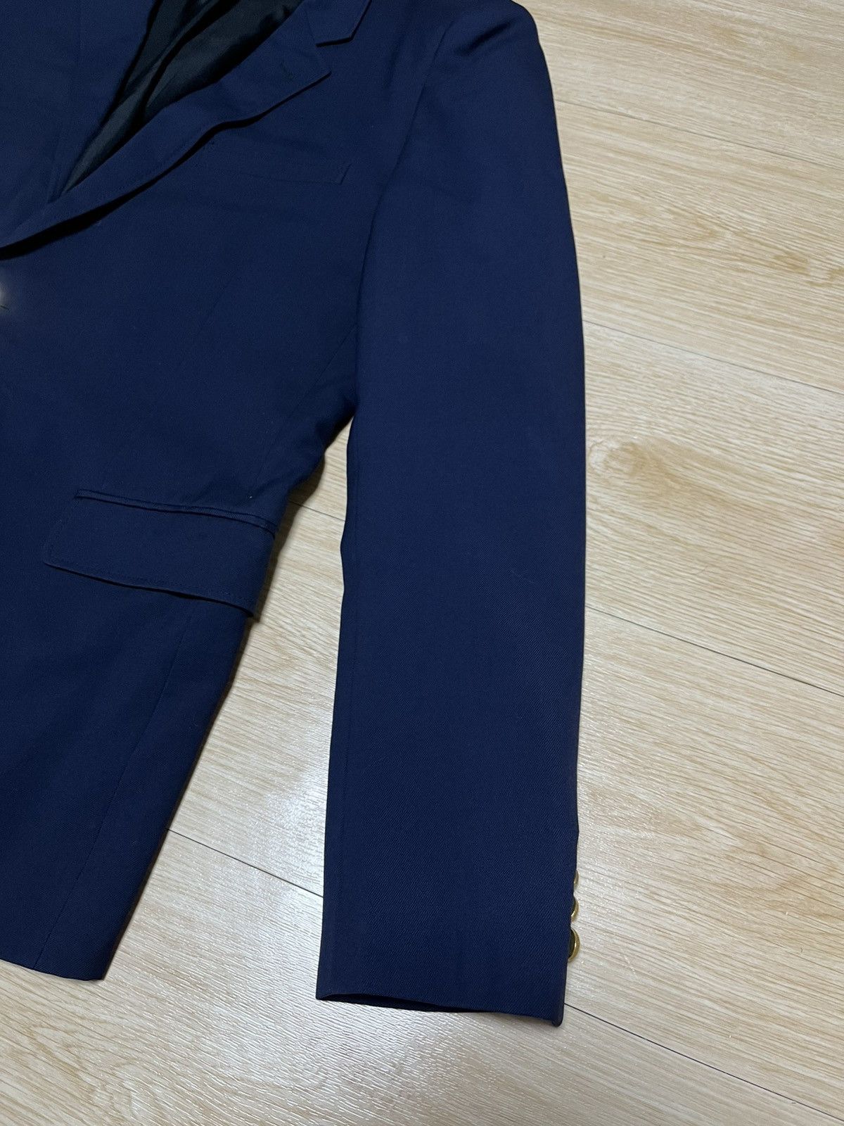 Saint Laurent Paris 56 Saint Laurent ss14 gold button blazer suit jacket Size 54L - 2 Thumbnail