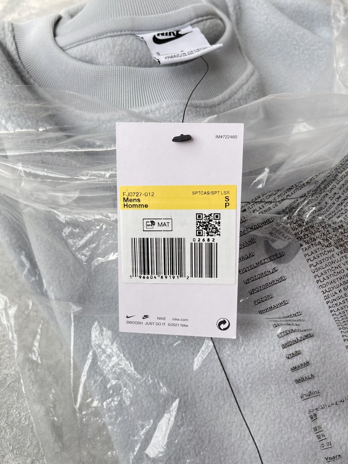 Nike × Nike ACG × Vintage Nike Fleece Center Swoosh Sweatshirt - NWT Size US S / EU 44-46 / 1 - 9 Thumbnail