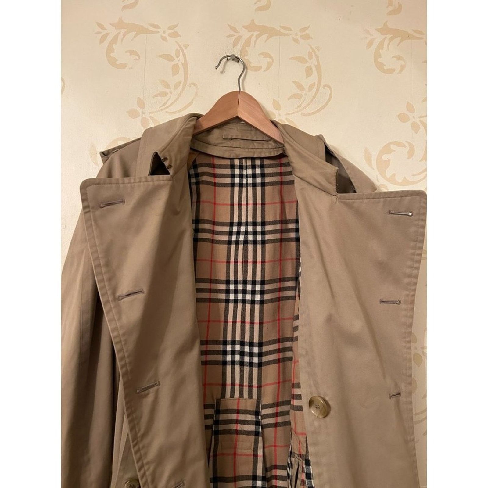 Burberry Men's Size 50 Burberry's London Nova Check Lined Trench Coat Size US XL / EU 56 / 4 - 4 Thumbnail