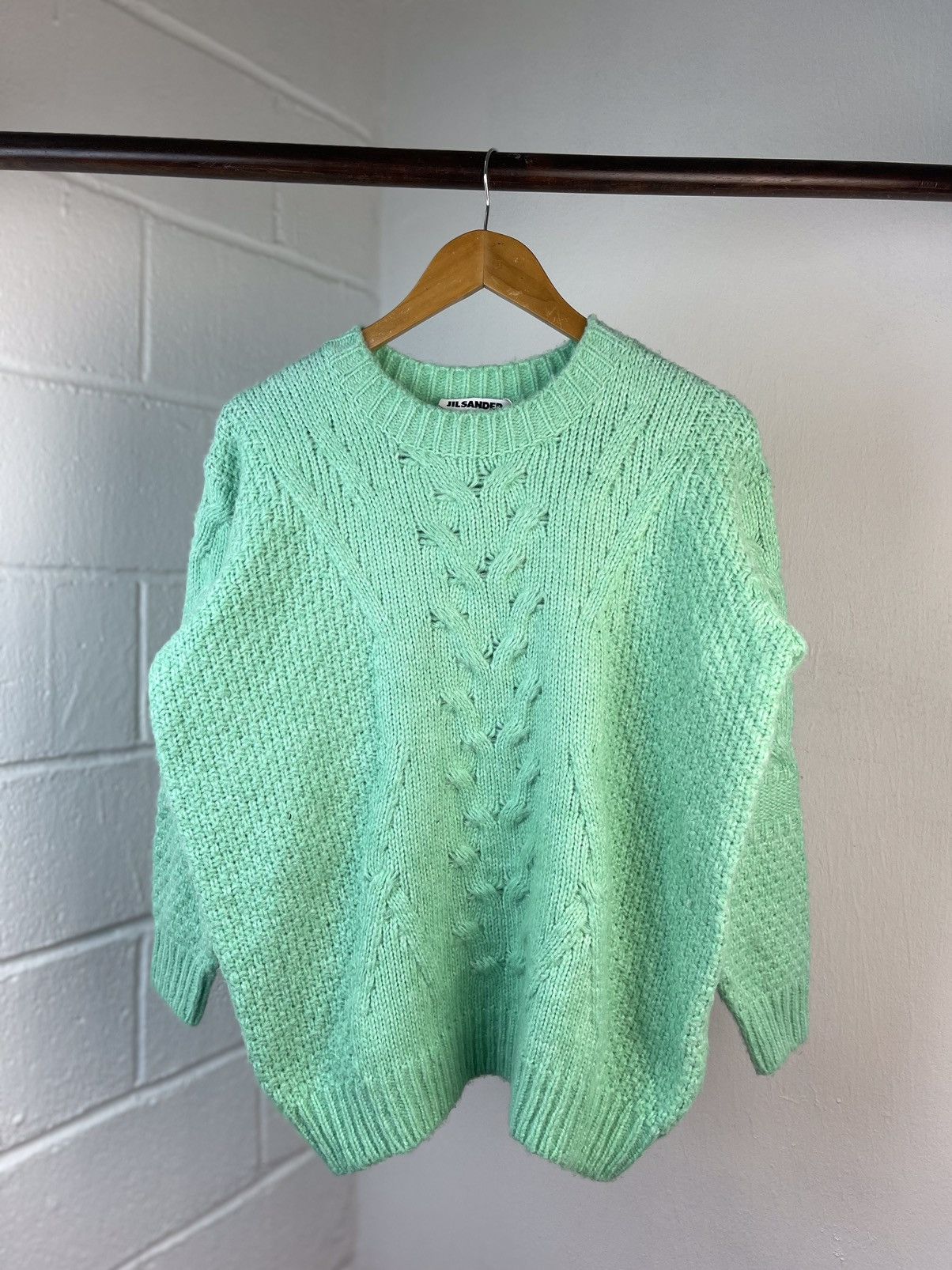 Jil Sander × Raf Simons 2009 JIL SANDER CABLE KNIT SWEATER Size US M / EU 48-50 / 2 - 4 Thumbnail
