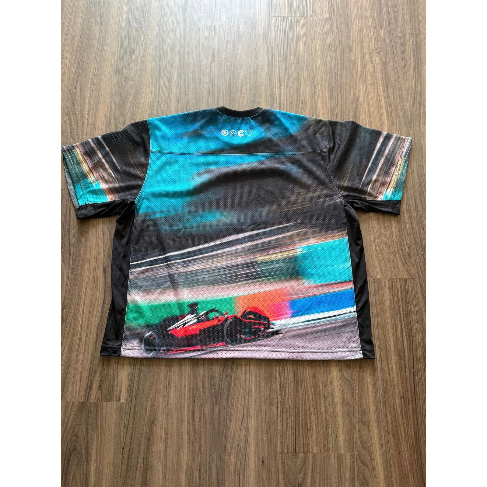 HIDDEN Hidden NY F1 Racing Mesh Jersey Black Teal Size US L / EU 52-54 / 3 - 4 Thumbnail