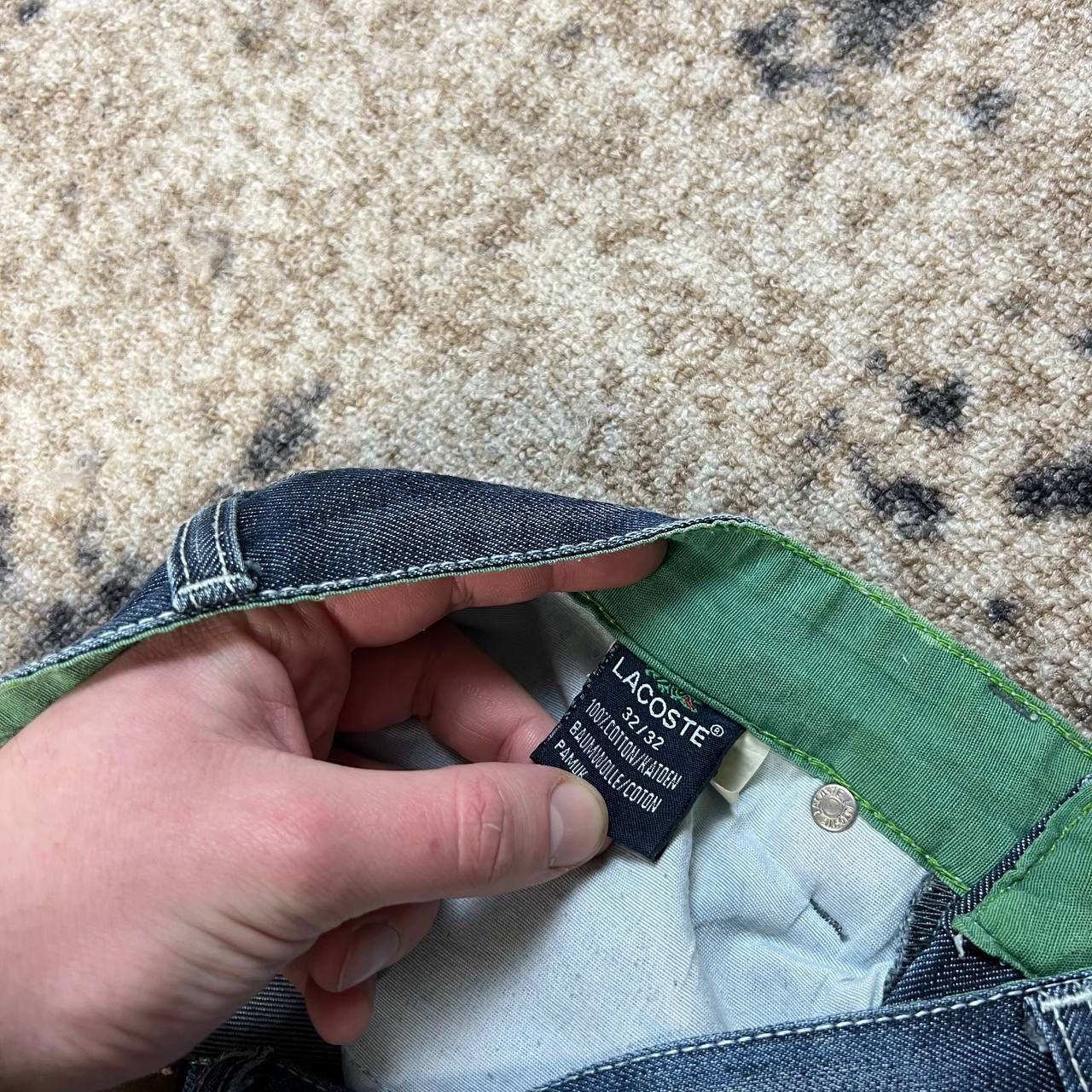 Lacoste Lacoste Avant Garde Y2K Washed Blue Denim Jeans Size US 32 / EU 48 - 8 Thumbnail