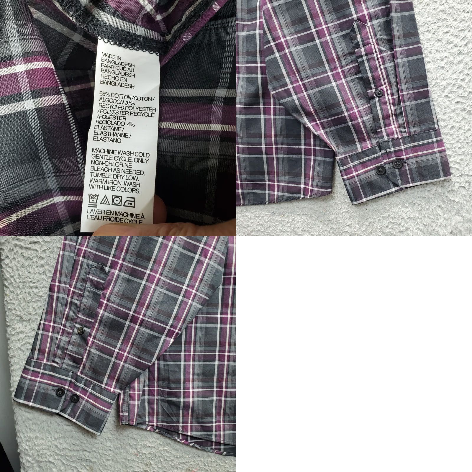 Van Heusen Van Heusen Stain Shield Shirt Mens 3XL Multi Plaid Classic Fit Collar Button-Up Shirt Mens Size 3XL Multicolor Plaid Classic Fit Button-Up Mens Shirt Size US XXL / EU 58 / 5 - 8 Thumbnail