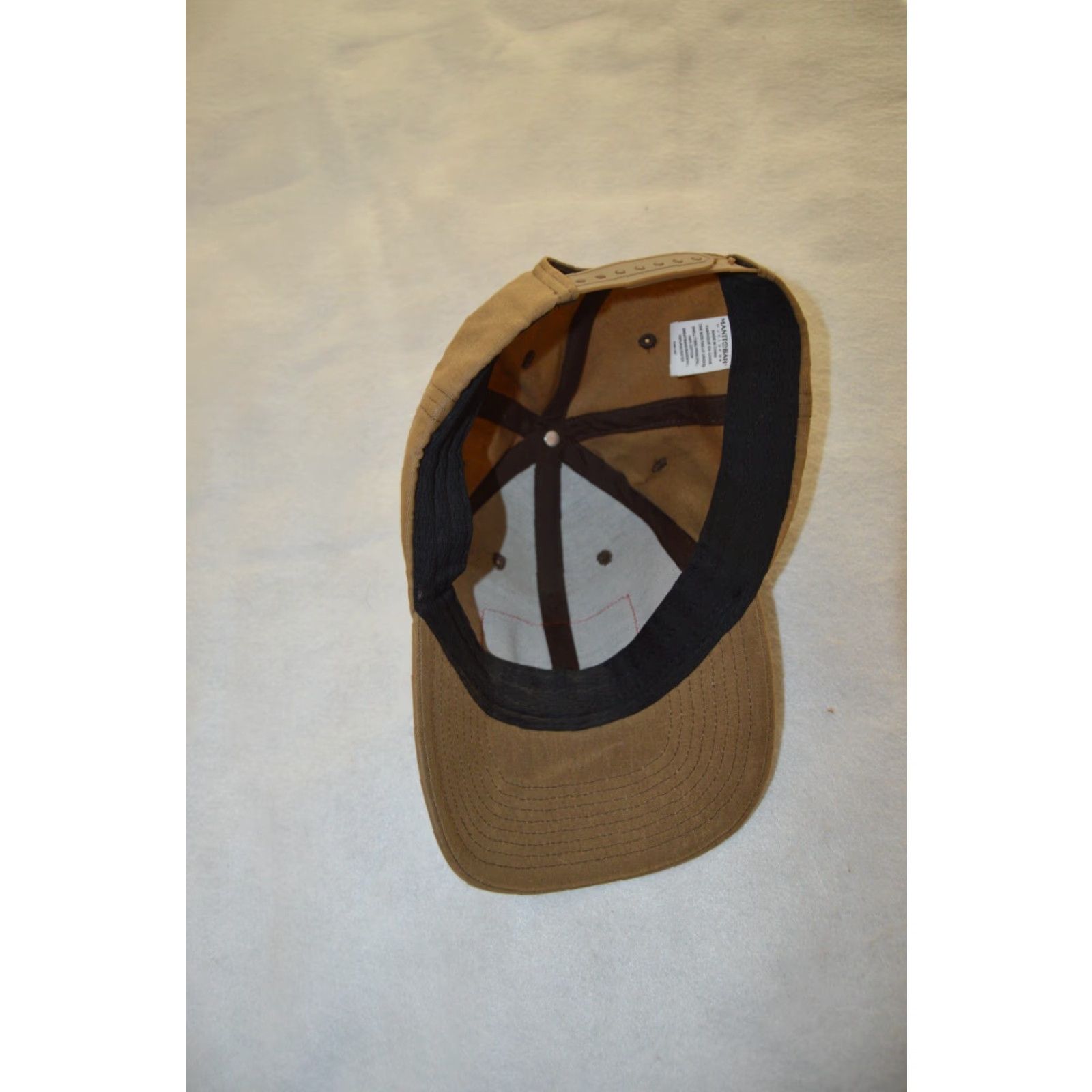Vintage Manitobah Mukluks Khaki Topwater Snapback Hat Cap Hat Mens Adjustable Beige Canvas Buffalo Pattern Outdoor Cap Size ONE SIZE - 4 Thumbnail