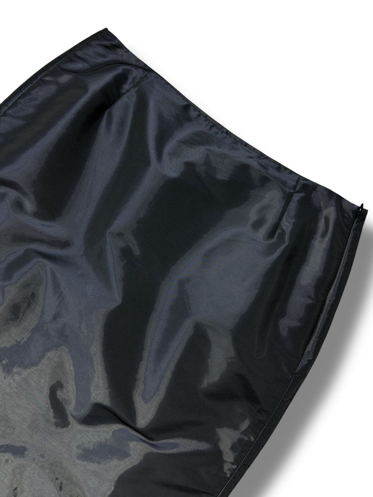 Balenciaga Balenciaga Paris Black Nylon Shimmer On Knee Skirt Size 42FR Size 30" / US 8 / IT 44 - 3 Thumbnail
