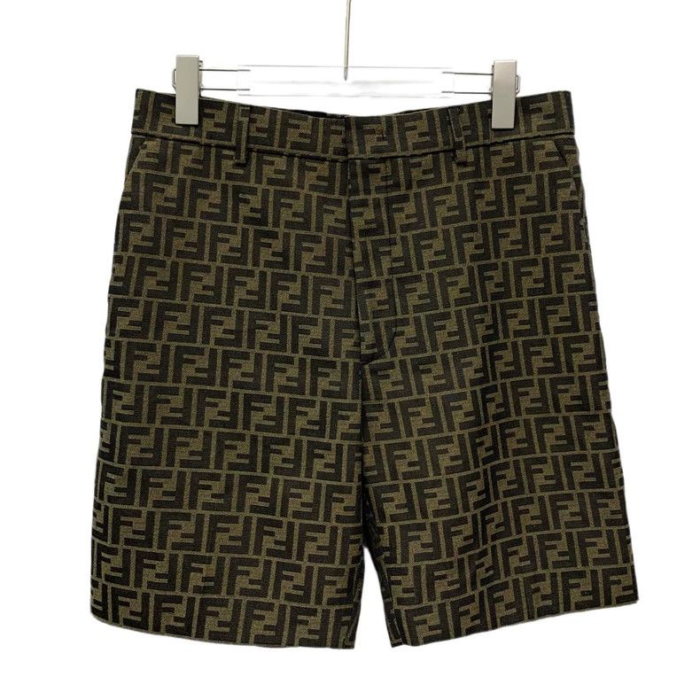 Fendi Fendi Brown Logo Print Casual Shorts Size US 38 / EU 54 - 1 Thumbnail