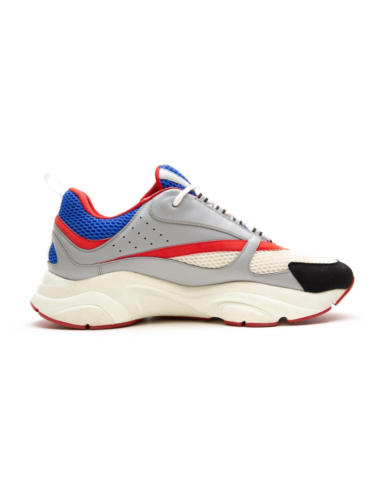 Dior Dior Dior B22 Grey Red Blue Trainer Size US 13 / EU 46 - 4 Thumbnail