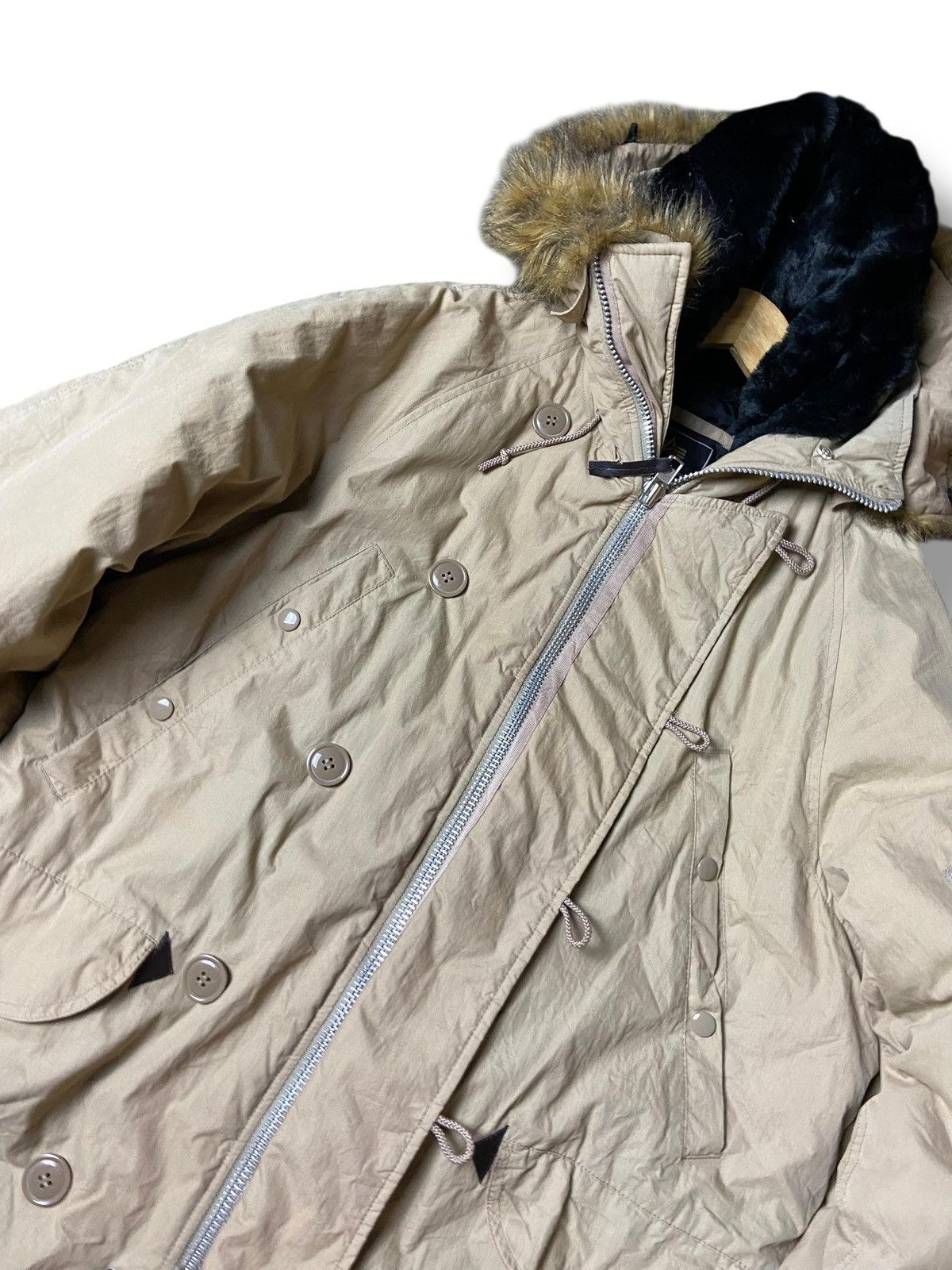 Alpha Industries × Japanese Brand × Vintage Alpha Industries Inc. N-3B Fur Hooded Jacket (125) Size US M / EU 48-50 / 2 - 4 Thumbnail