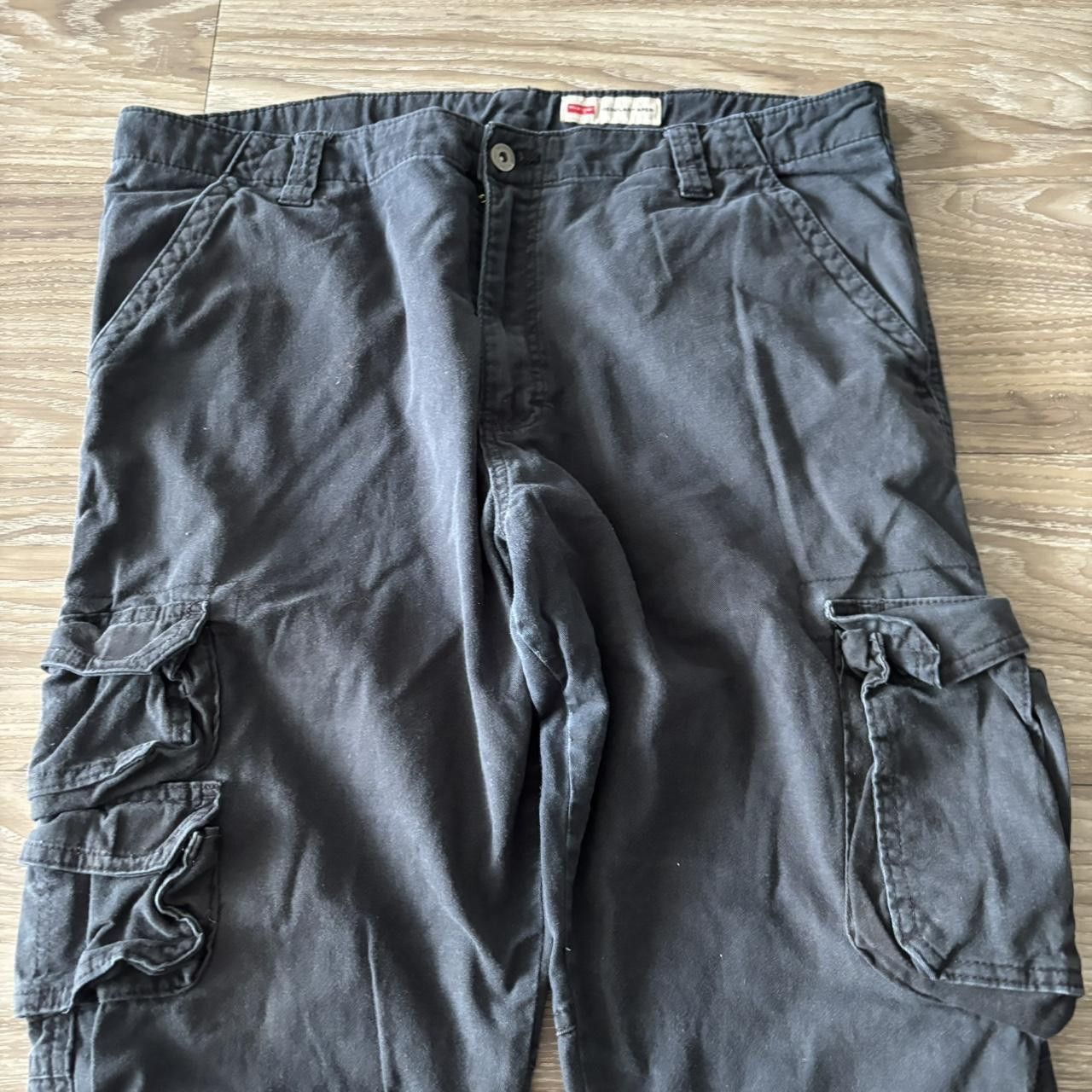 Vintage Crazy Vintage Y2K/2000s Grunge Black Skater Cargo Pants! 36x32 Size US 36 / EU 52 - 5 Thumbnail