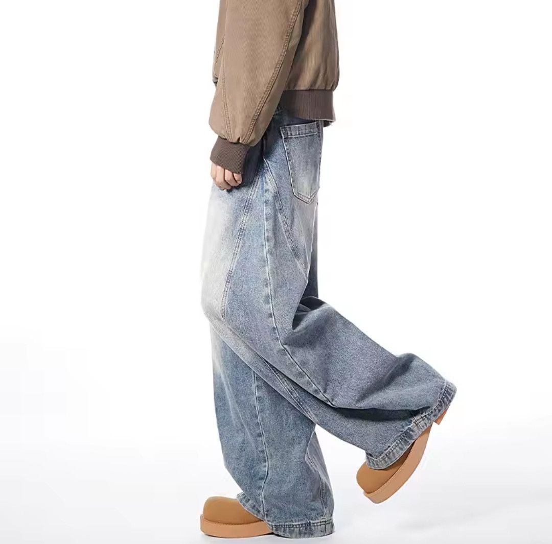 High Street Loose Wide Leg Jeans Style Hip