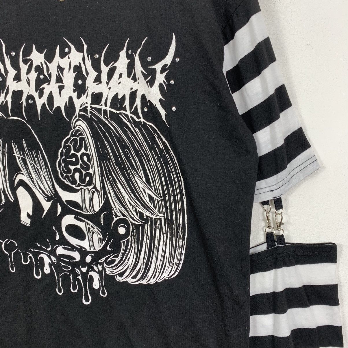 Japanese Brand ACDC RAG Brain Drain Punk Bondage Gothic Japanese Tshirt Size US M / EU 48-50 / 2 - 7 Thumbnail