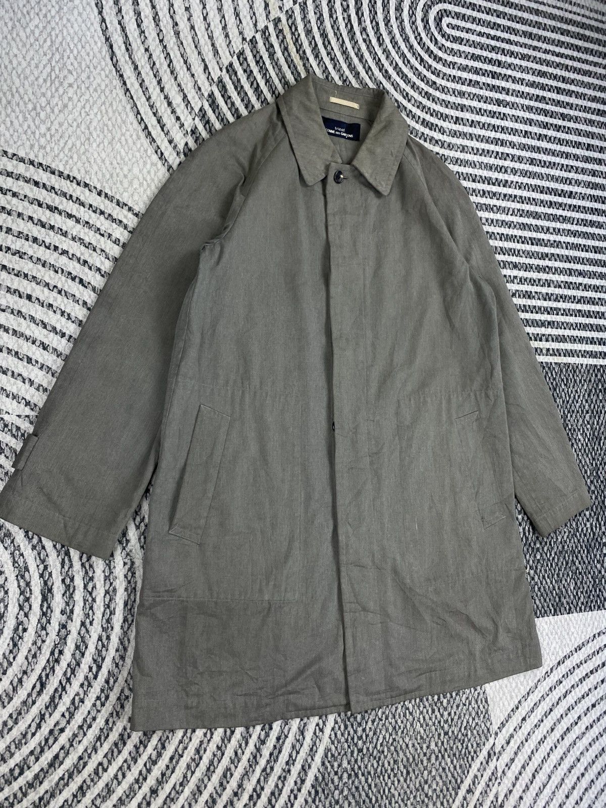 Comme des Garcons Vintage Comme Des Garcons Trench Coat Jacket Size US M / EU 48-50 / 2 - 3 Thumbnail