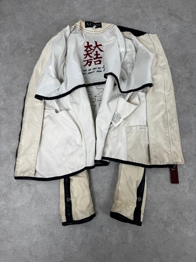 Armani Armani jeans White Kanji Nylon Jacket Size US M / EU 48-50 / 2 - 7 Thumbnail