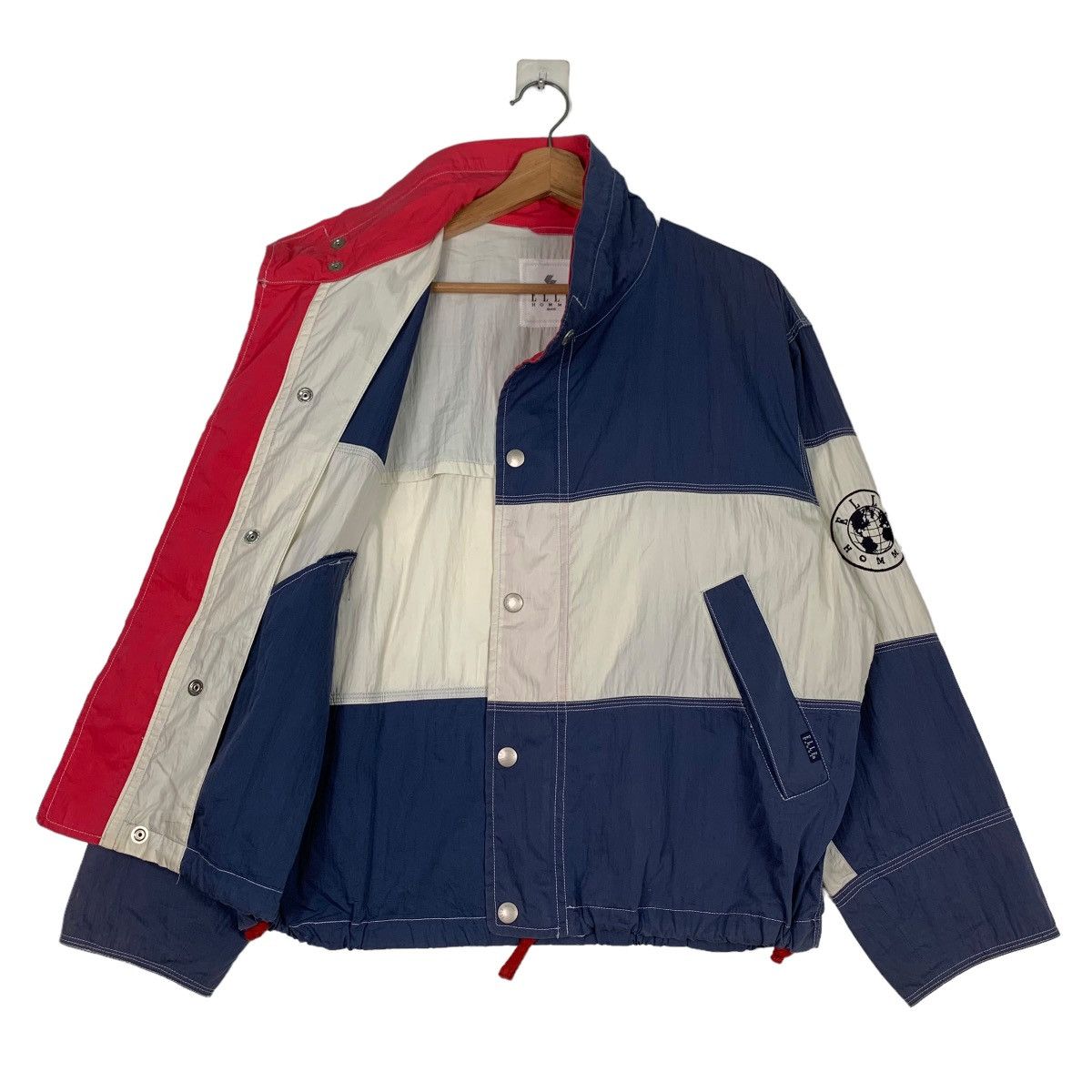 Japanese Brand ELLE Homme Colorblock Hooded Jacket #0432-C20 Size US M / EU 48-50 / 2 - 9 Thumbnail