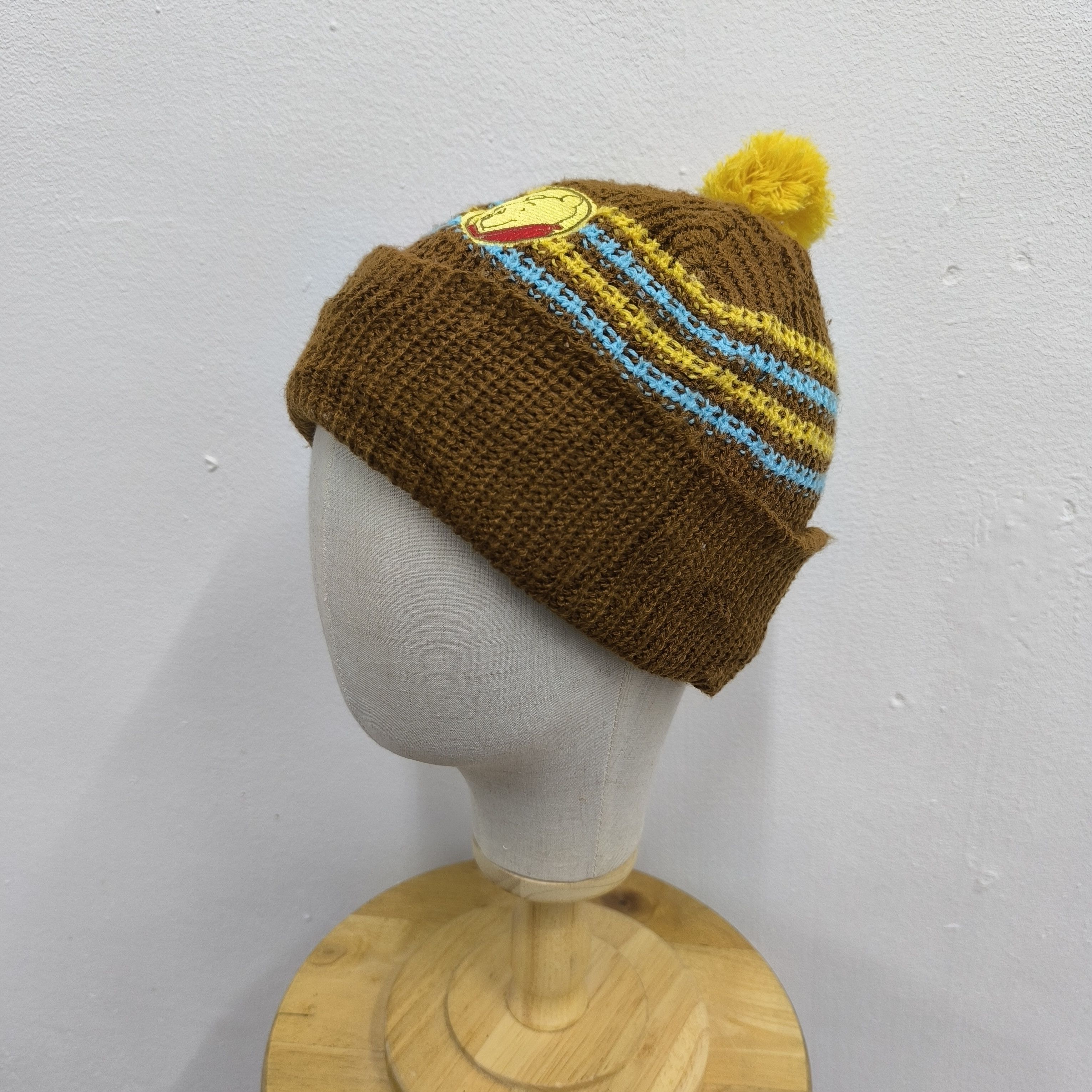 Cartoon Network 🌟Disney winnie the pooh stripes cartoon beanie hat Size ONE SIZE - 2 Thumbnail
