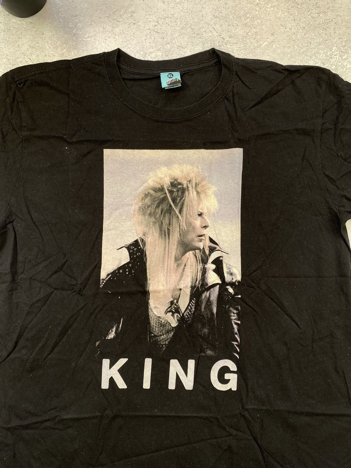 Band Tees × Vintage Men's Labyrinth Jareth The Goblin King Bowie T-Shirt Size US XL / EU 56 / 4 - 3 Thumbnail
