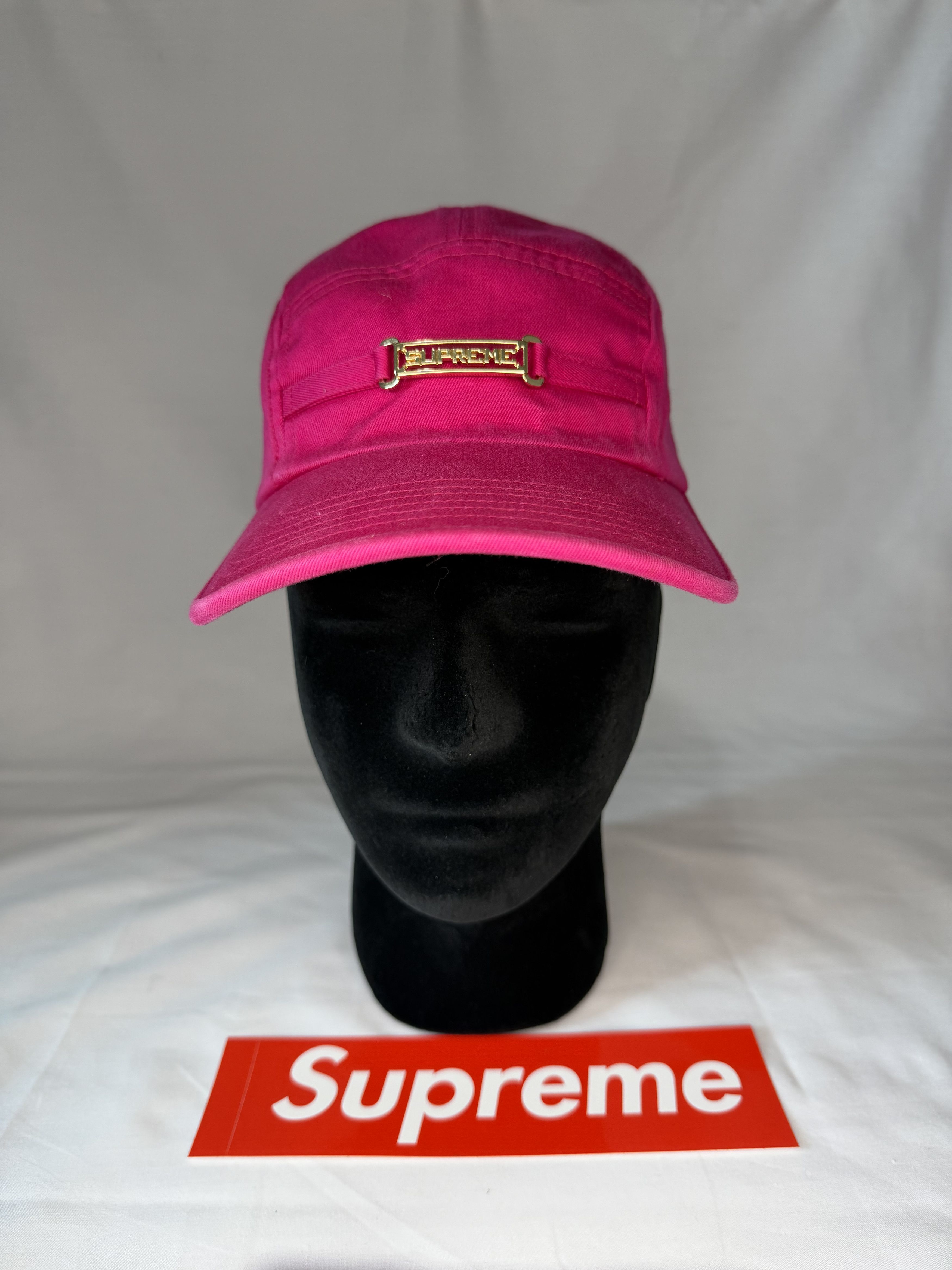 Supreme Supreme Name Plate Camp Cap Excellent Condition Size ONE SIZE - 1 Thumbnail