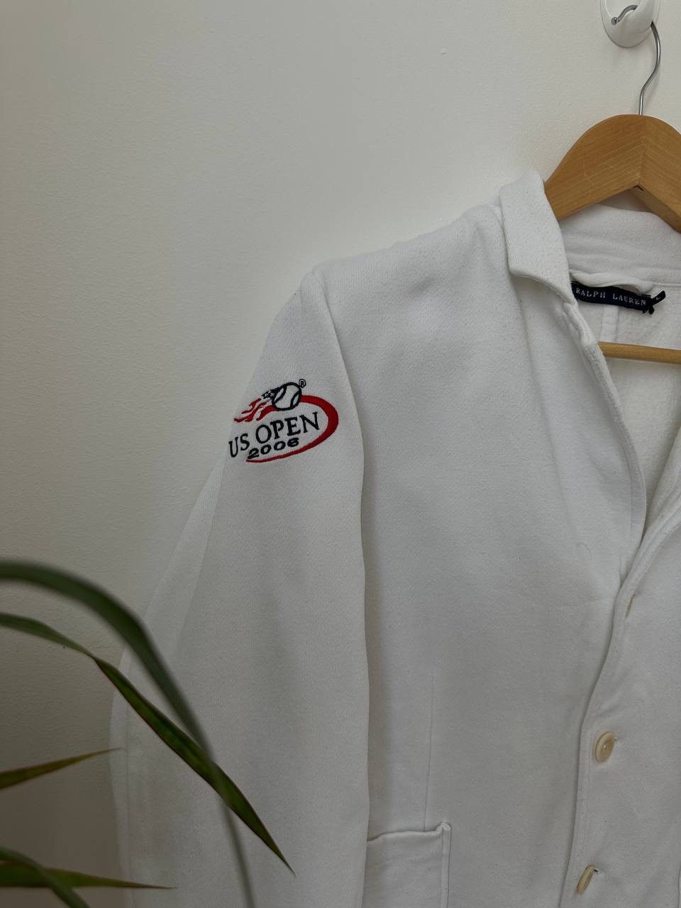 Polo Ralph Lauren × Vintage Vintage Polo Ralph Lauren US Open 2006 White Cardigan Size US L / EU 52-54 / 3 - 5 Thumbnail