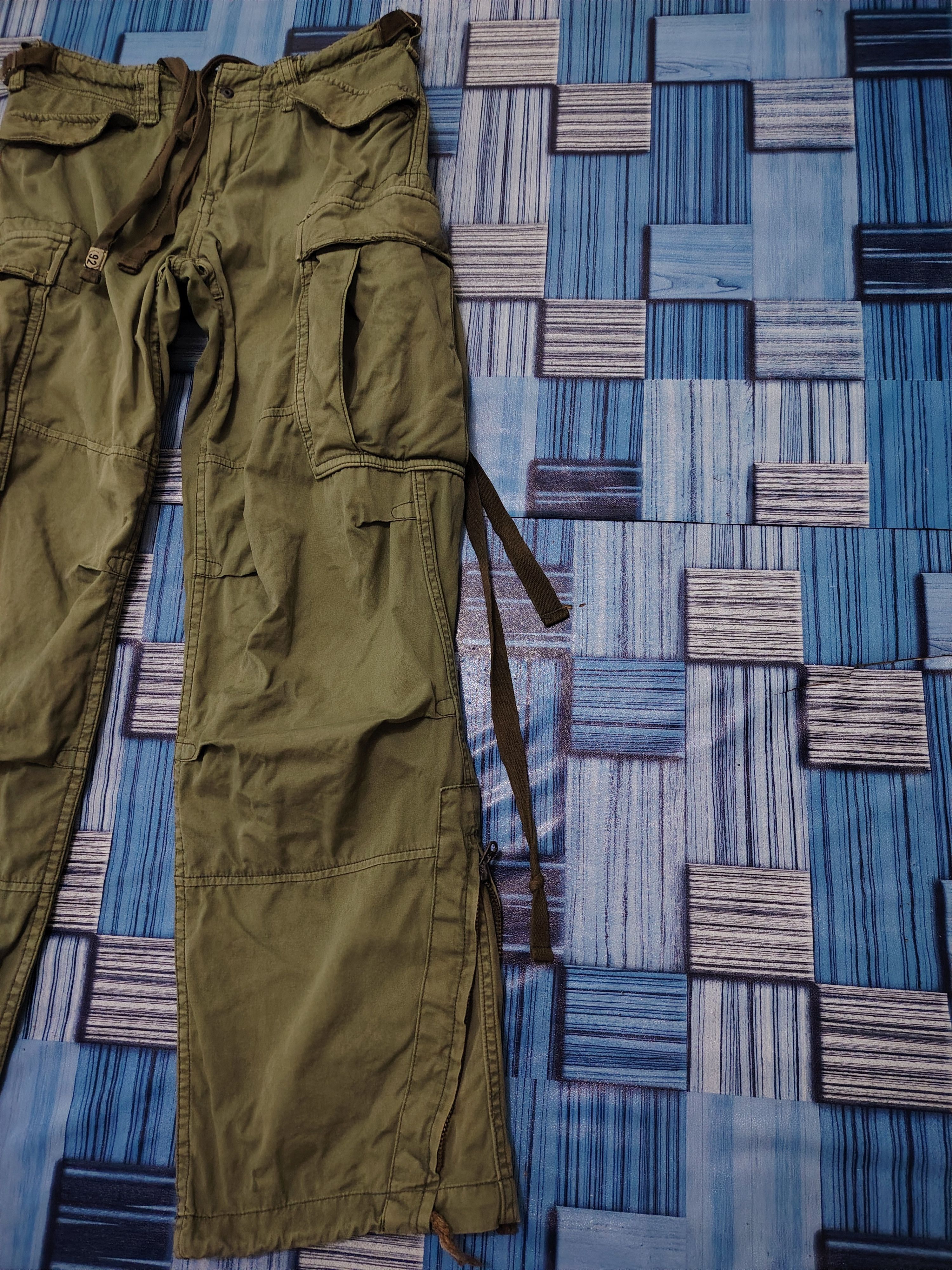 Abercrombie & Fitch Vtg Abercrombie & Fitch Cargo Military Pants Style Size US 29 - 3 Thumbnail