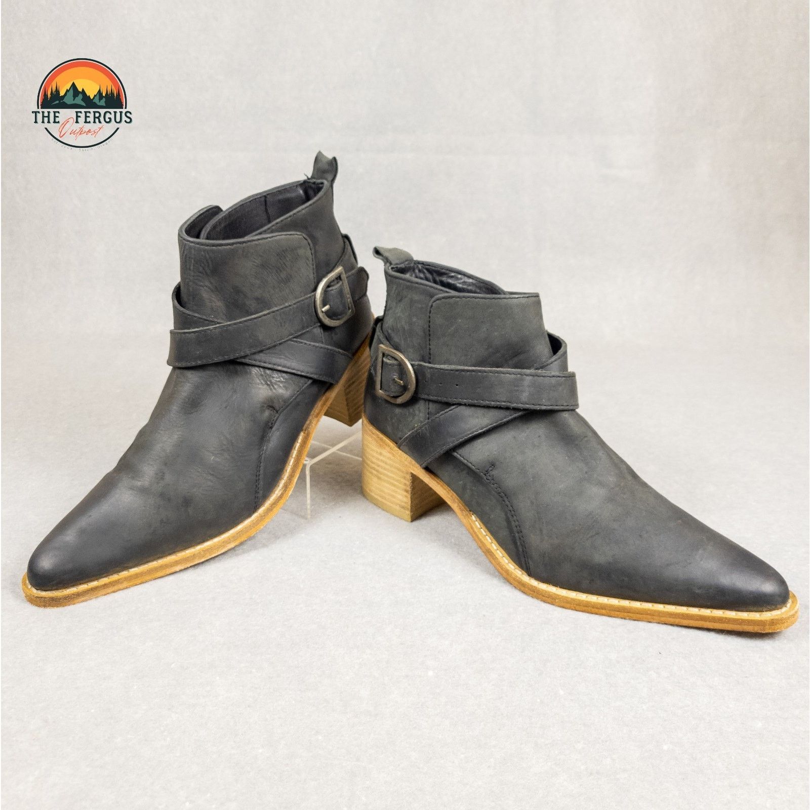 Free People Urban Western Free People 6.5 Black Boots Size US 6.5 / IT 36.5 - 1 Thumbnail