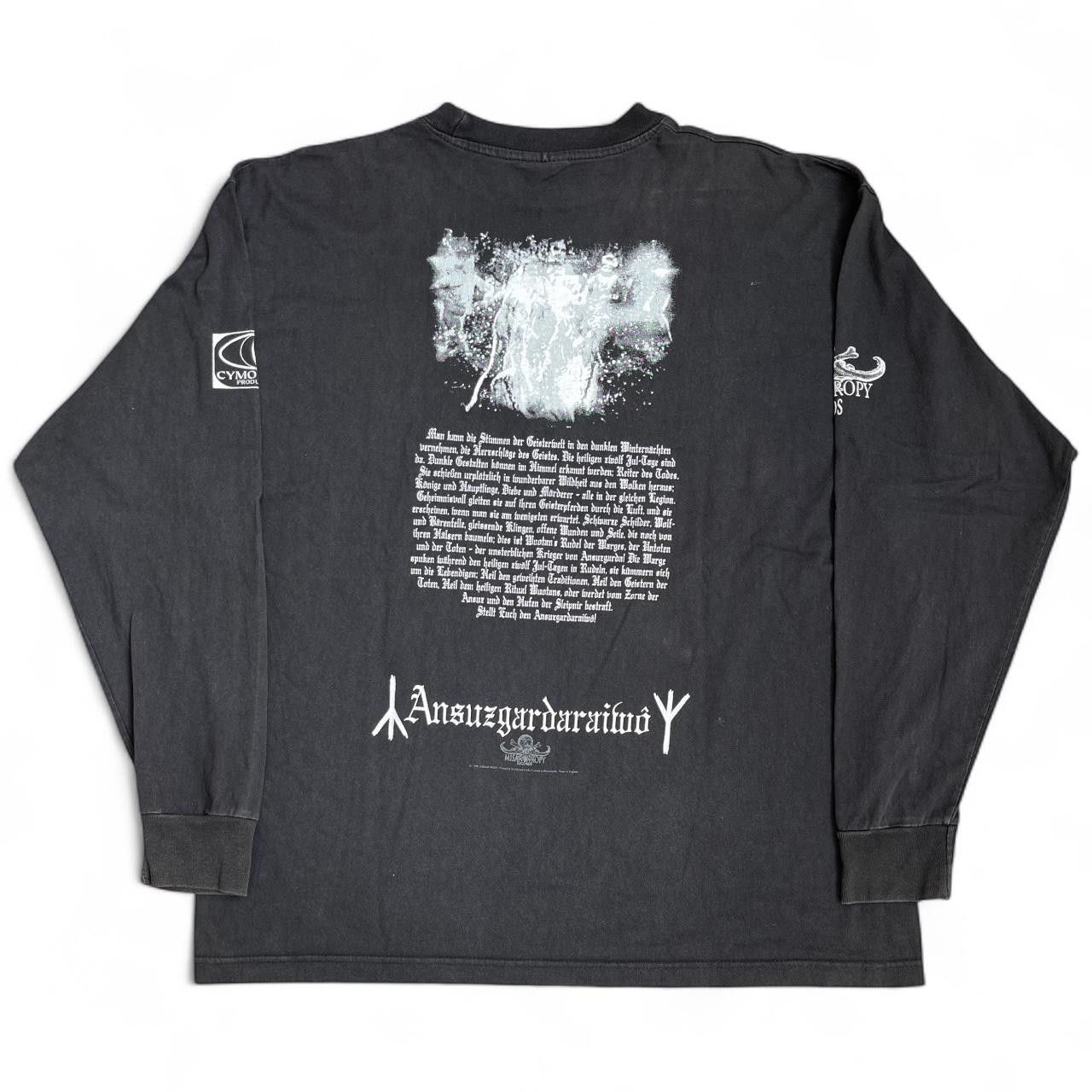 Band Tees Vintage Burzum Hlidskjalf 1990s Longsleeve Size US XL / EU 56 / 4 - 4 Thumbnail