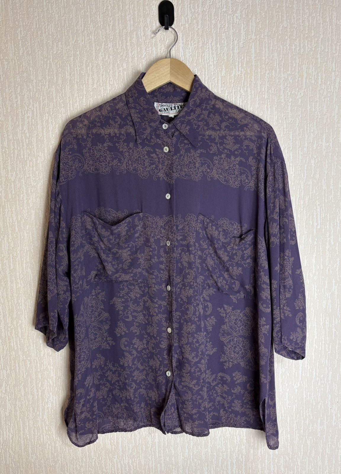 Jean Paul Gaultier Vintage Jean Paul Gaultier pour Gibo Baroque Paisley Blouse Size S / US 4 / IT 40 - 1 Thumbnail
