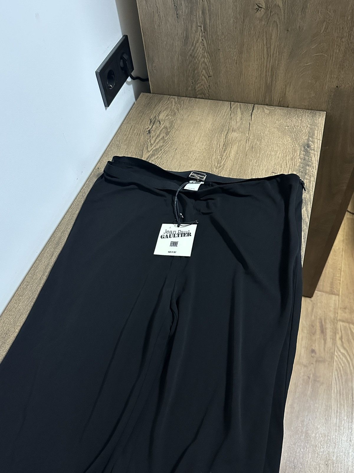 Jean Paul Gaultier Jean Paul Gaultier Women’s Black Flared Pants Size 46 Size 32" / US 10 / IT 46 - 5 Thumbnail