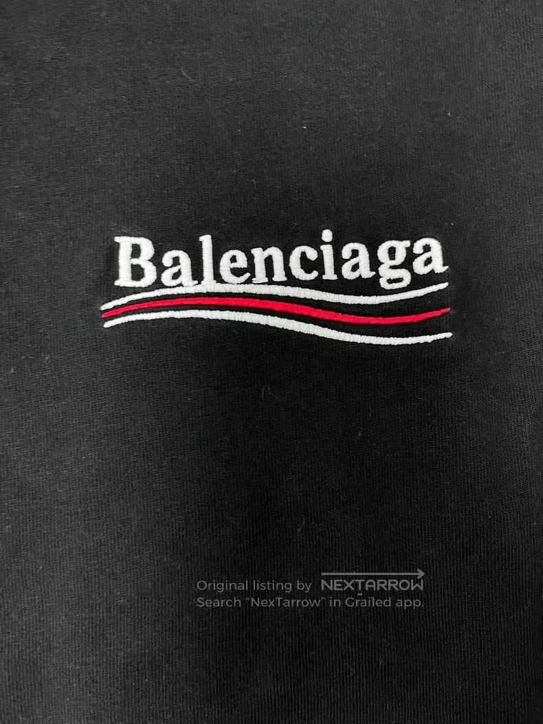 Balenciaga Balenciaga Embroidered Loose Short Sleeve T-Shirt Size US M / EU 48-50 / 2 - 3 Thumbnail