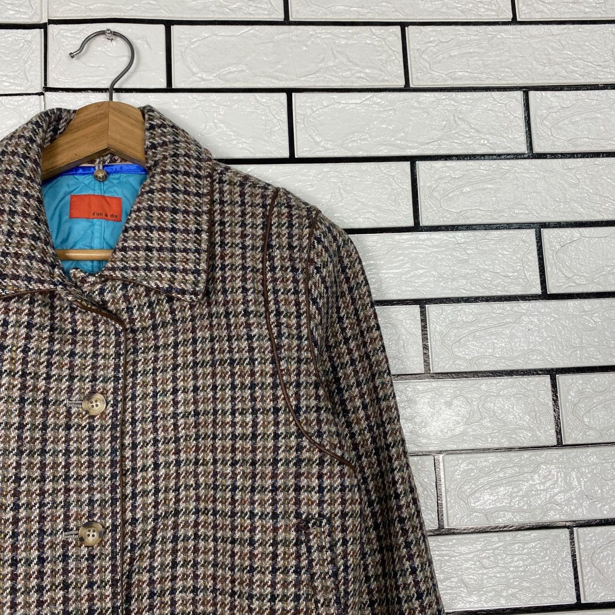 Harris Tweed 📌Vintage Wool Bomber Jacket Harris Tweed Tartan Design Size US M / EU 48-50 / 2 - 7 Thumbnail