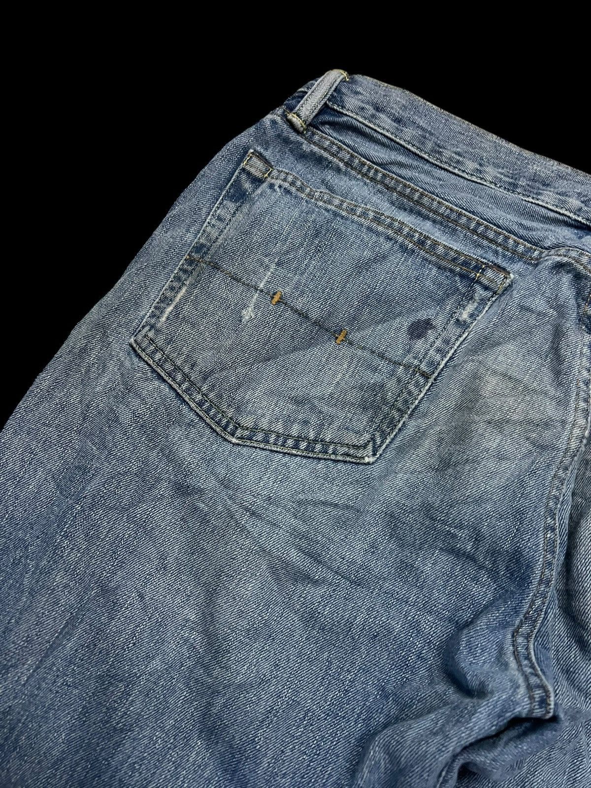 If Six Was Nine × Ralph Lauren 🌈90s Ralph Lauren Flare Mud Wash Zipper Jean Size US 35 - 7 Thumbnail