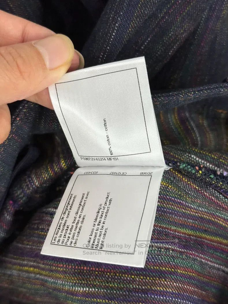 Chanel Chanel Dark blue denim wide-leg trousers Size 42" / US 20 - 7 Thumbnail