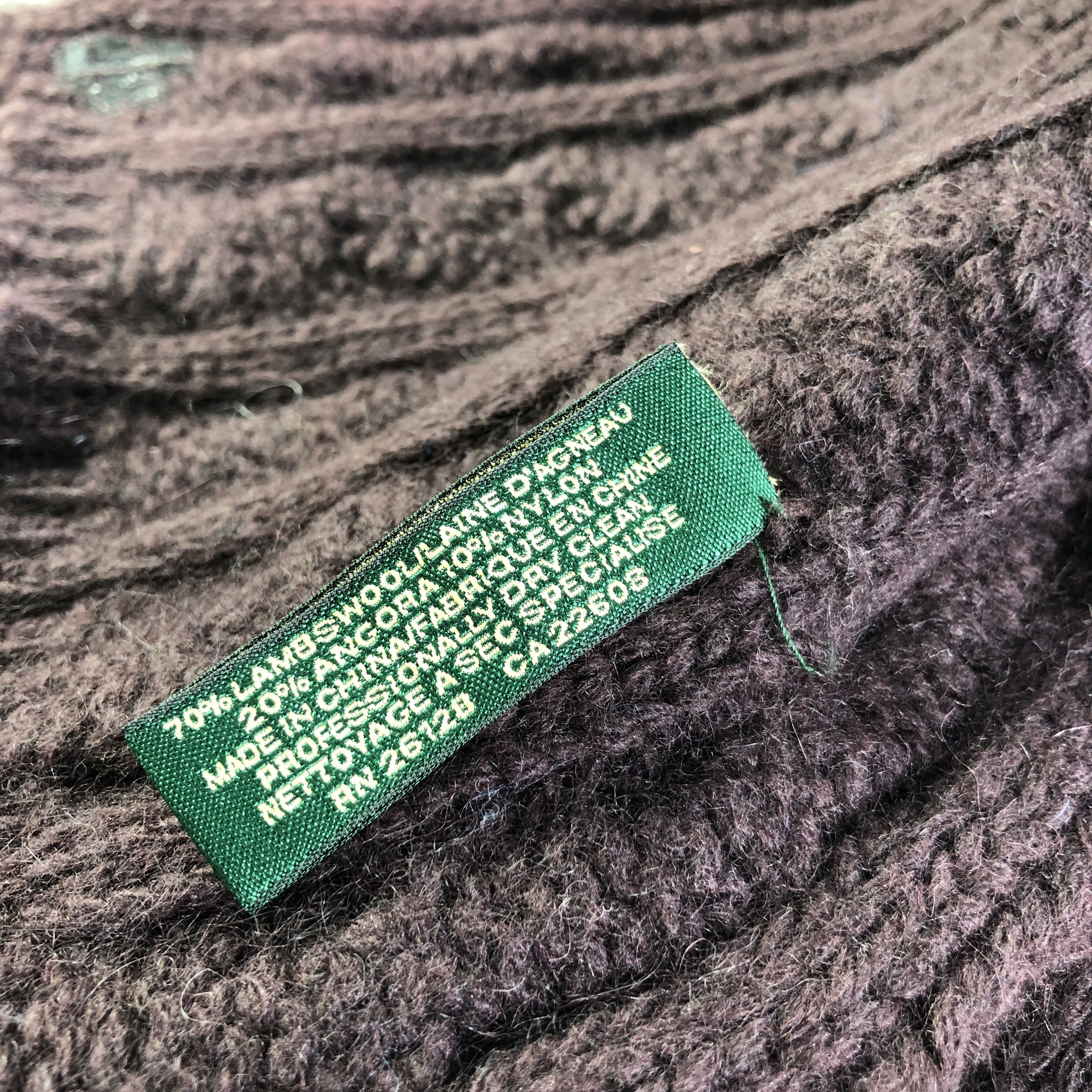 Lauren Ralph Lauren Wool Scarf Muffler Neckwear V2620