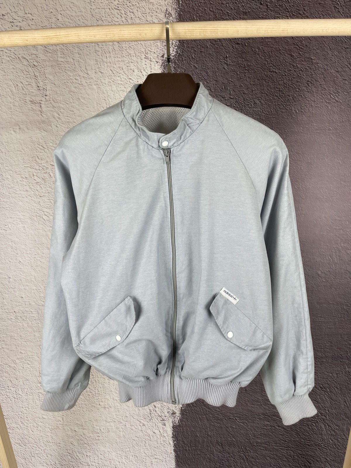 Adidas Adidas vintage 80s grey track top bomber jacket Size US M / EU 48-50 / 2 - 2 Thumbnail