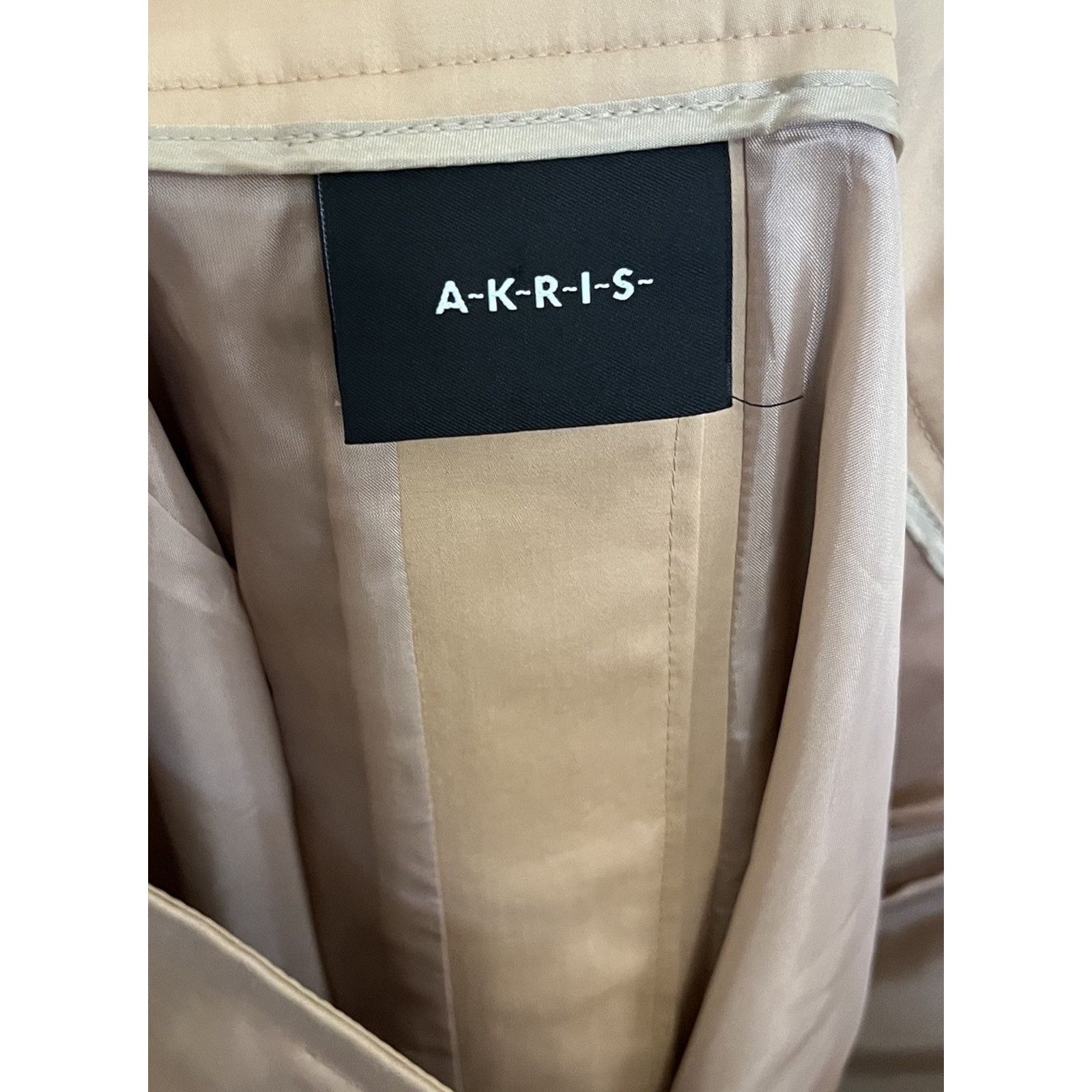 Akris × Designer Akris | Punto Tan Pencil Skirt Zipper Pockets 10 above Knee Size 32" / US 10 / IT 46 - 7 Thumbnail