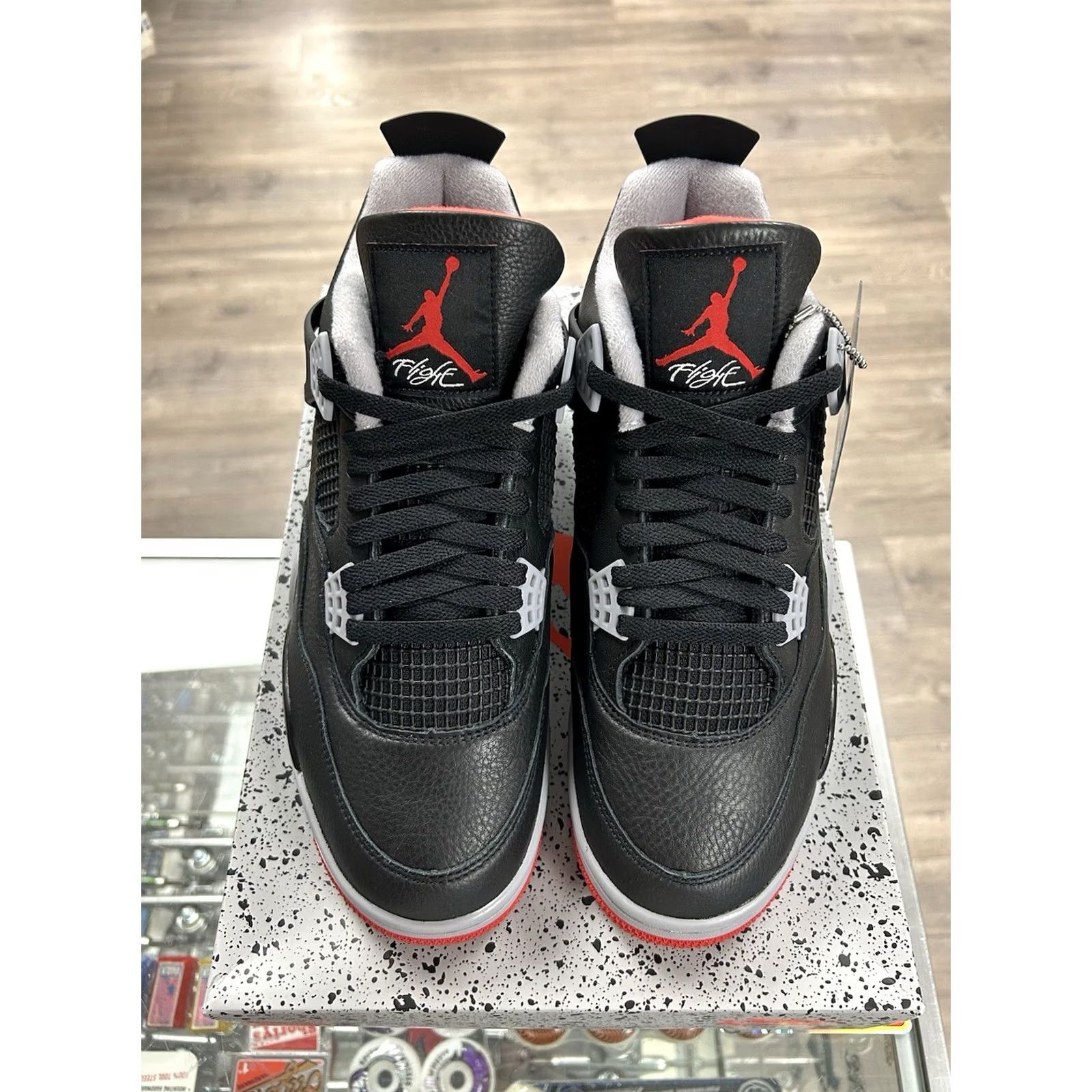 Jordan Brand Air Jordan 4 Retro BRED Reimagined 2024 Nike Sneaker Mens US 10 Black FV5029 006 10286-1 Size US 9 / EU 42 - 6 Thumbnail