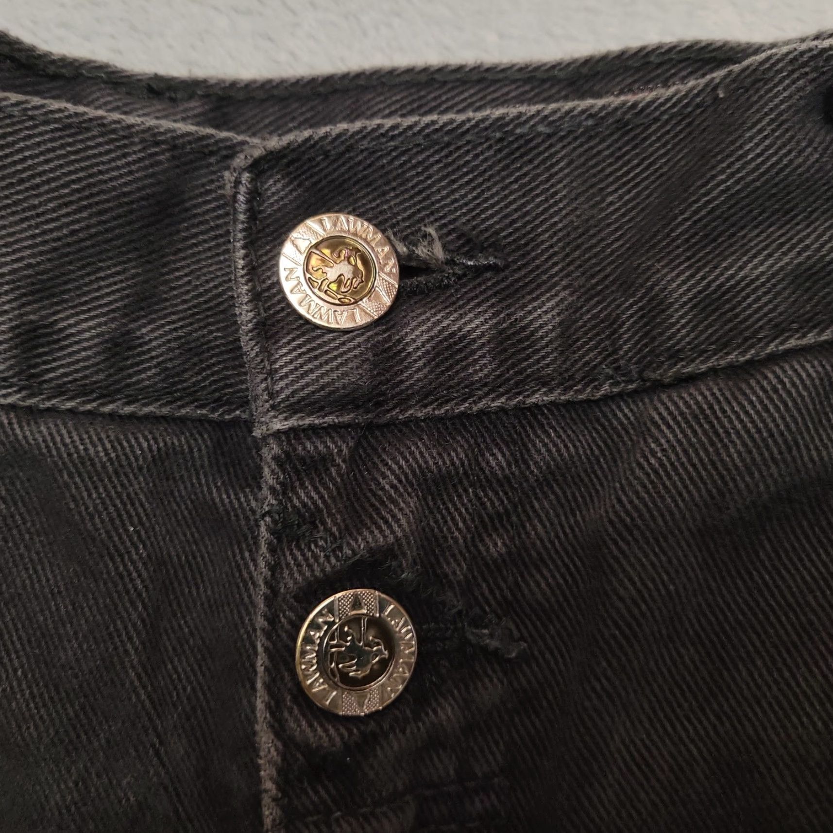 Vintage **VINTAGE LAWMAN BLACK DENIM JEANS WOMENS 90S** User: Vintage Lawman Black Denim Jeans Womens 90s Size 28" / US 6 / IT 42 - 6 Thumbnail