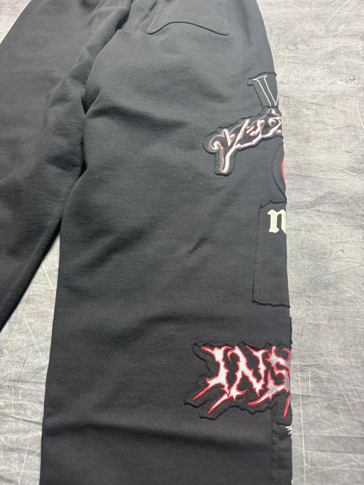 Vetements Vetements Metal Patchwork Sweatpants in Black Size US 34 / EU 50 - 5 Thumbnail
