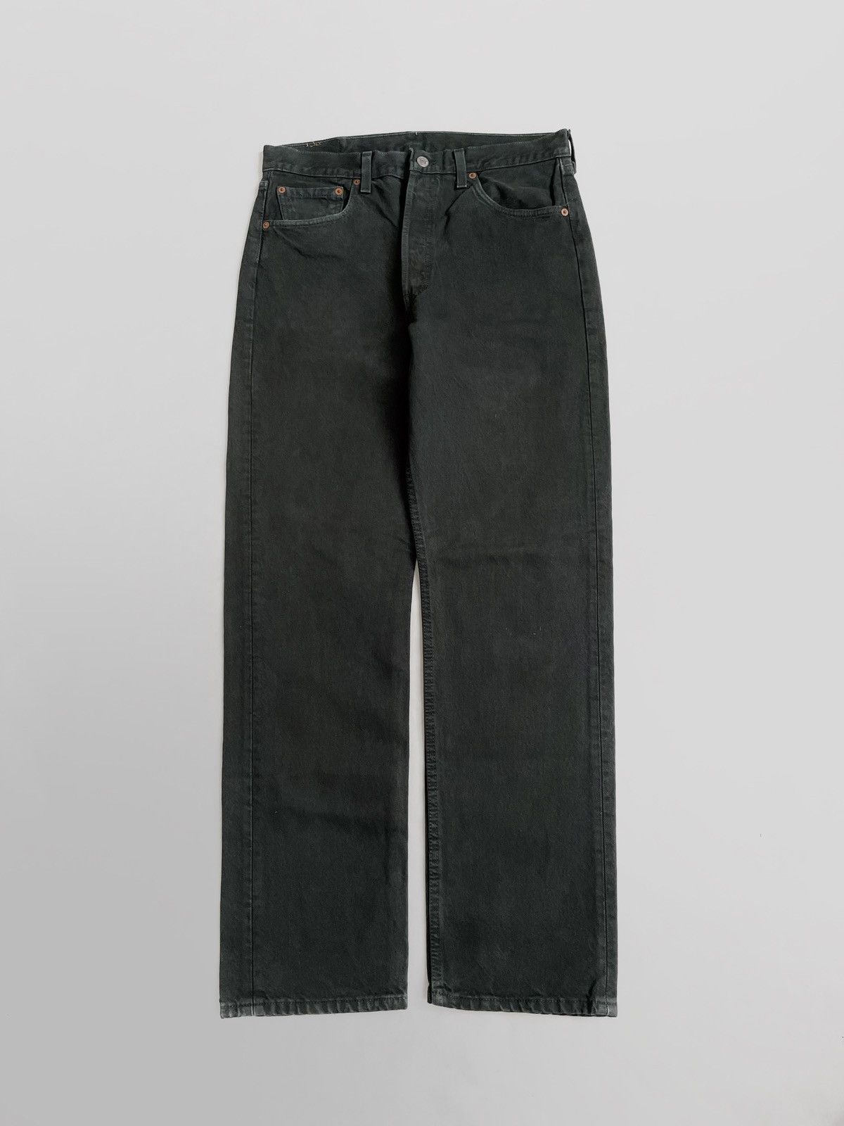Levi's Vintage Clothing Vintage Levi’s 501 Dark green denim pants Made in USA Size US 34 / EU 50 - 2 Thumbnail