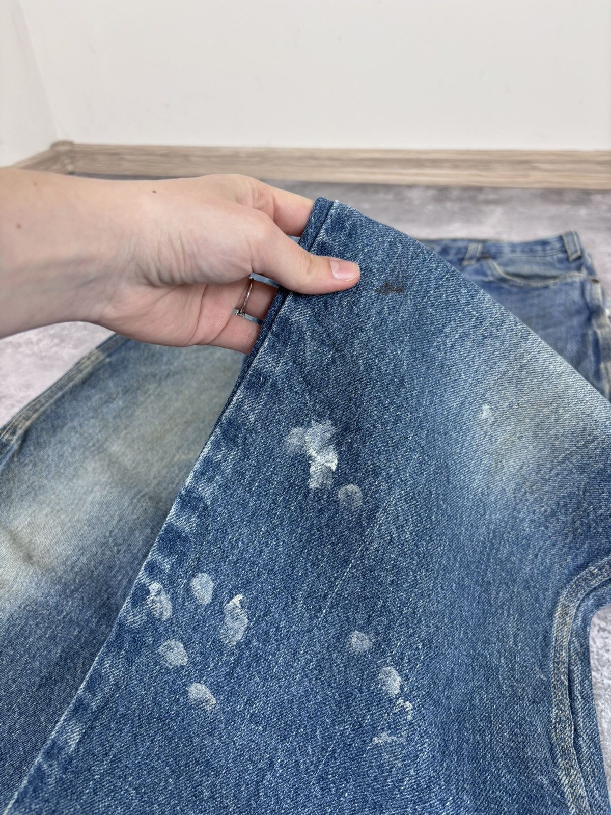 Dickies Vintage Dickies Faded Blue Distressed Denim Jeans Size US 36 / EU 52 - 12 Thumbnail