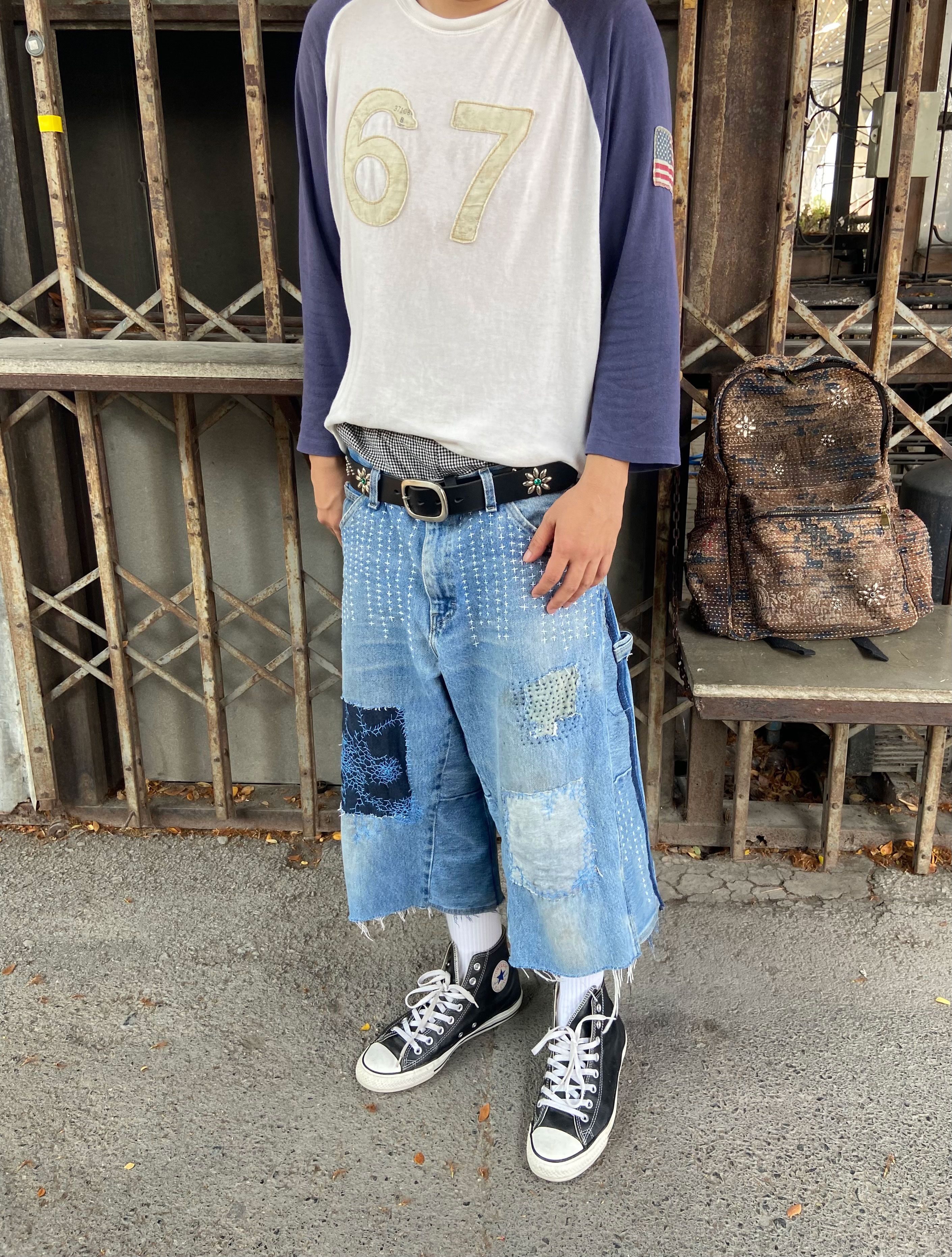 Japanese Brand Vintage Boro Patchwork DICKIES Carpenter Size US 36 / EU 52 - 5 Thumbnail