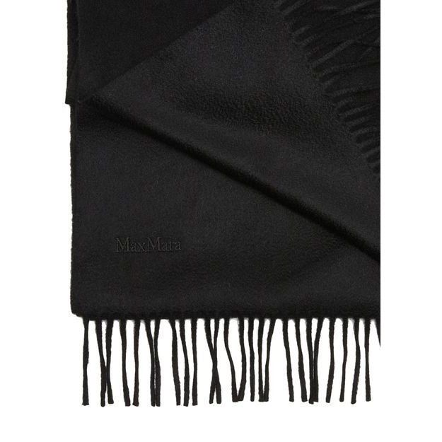 Max Mara MAX MARA Baci Black Cashmere Scarf New & Authentic Size ONE SIZE - 2 Thumbnail