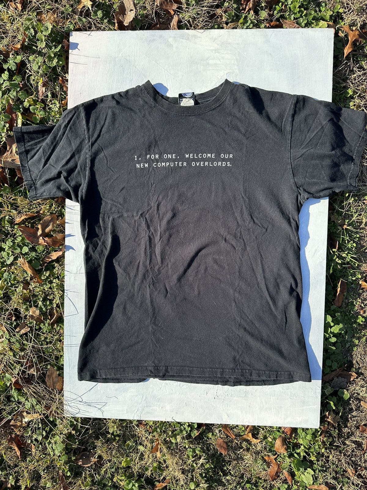 Vintage Crazy y2k funny ironic tech computer slogan faded shirt Size US L / EU 52-54 / 3 - 1 Thumbnail