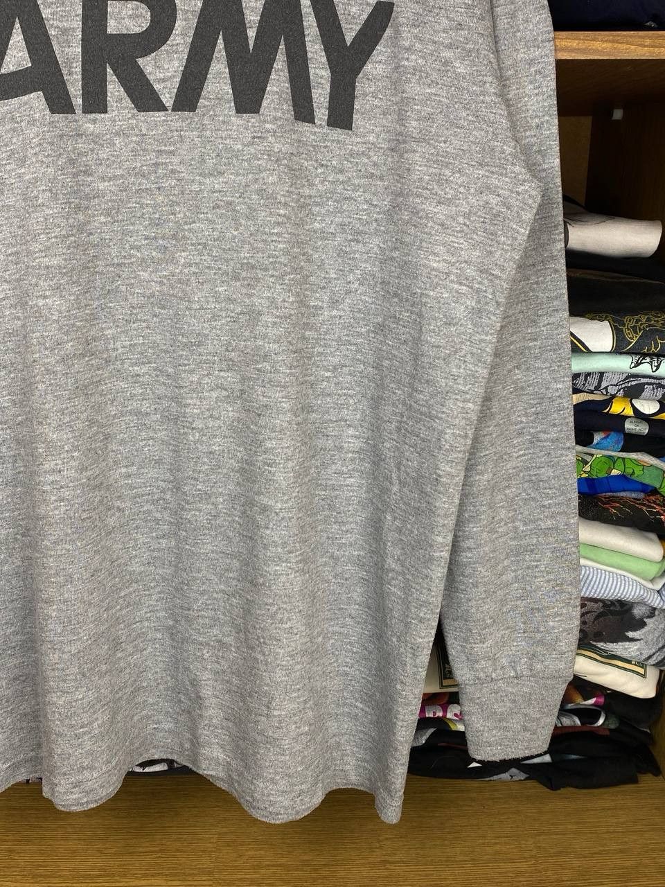 Soffe Vintage 90s US Army Mock Neck Long Sleeve Tshirt Size US S / EU 44-46 / 1 - 7 Thumbnail