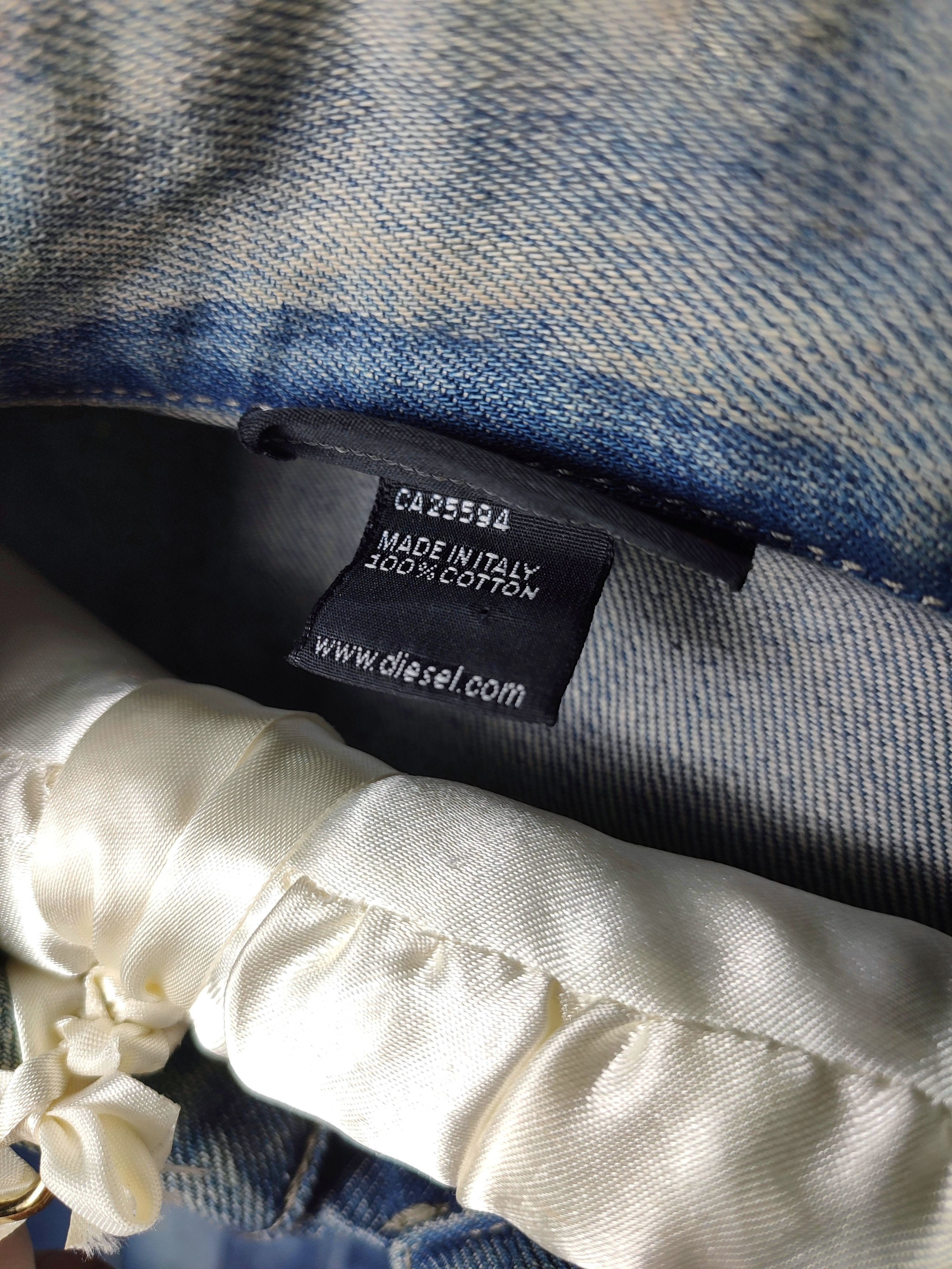 Diesel Diesel Kimti Long Y2K Washed Denim Jacket Size S / US 4 / IT 40 - 12 Thumbnail