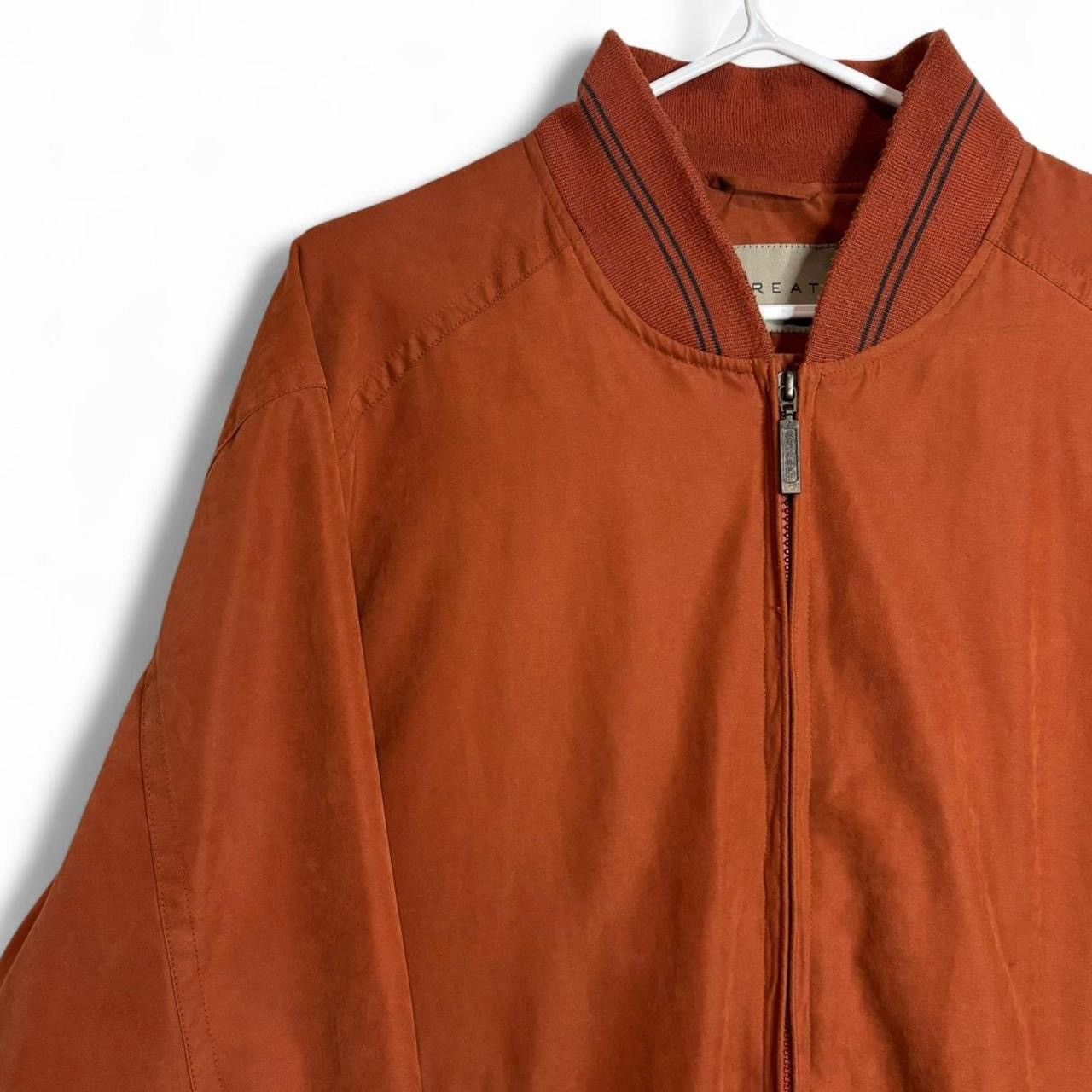 Retreat Vintage Orange Boxy Zip-Up Bomber Jacket - L Size US L / EU 52-54 / 3 - 2 Thumbnail
